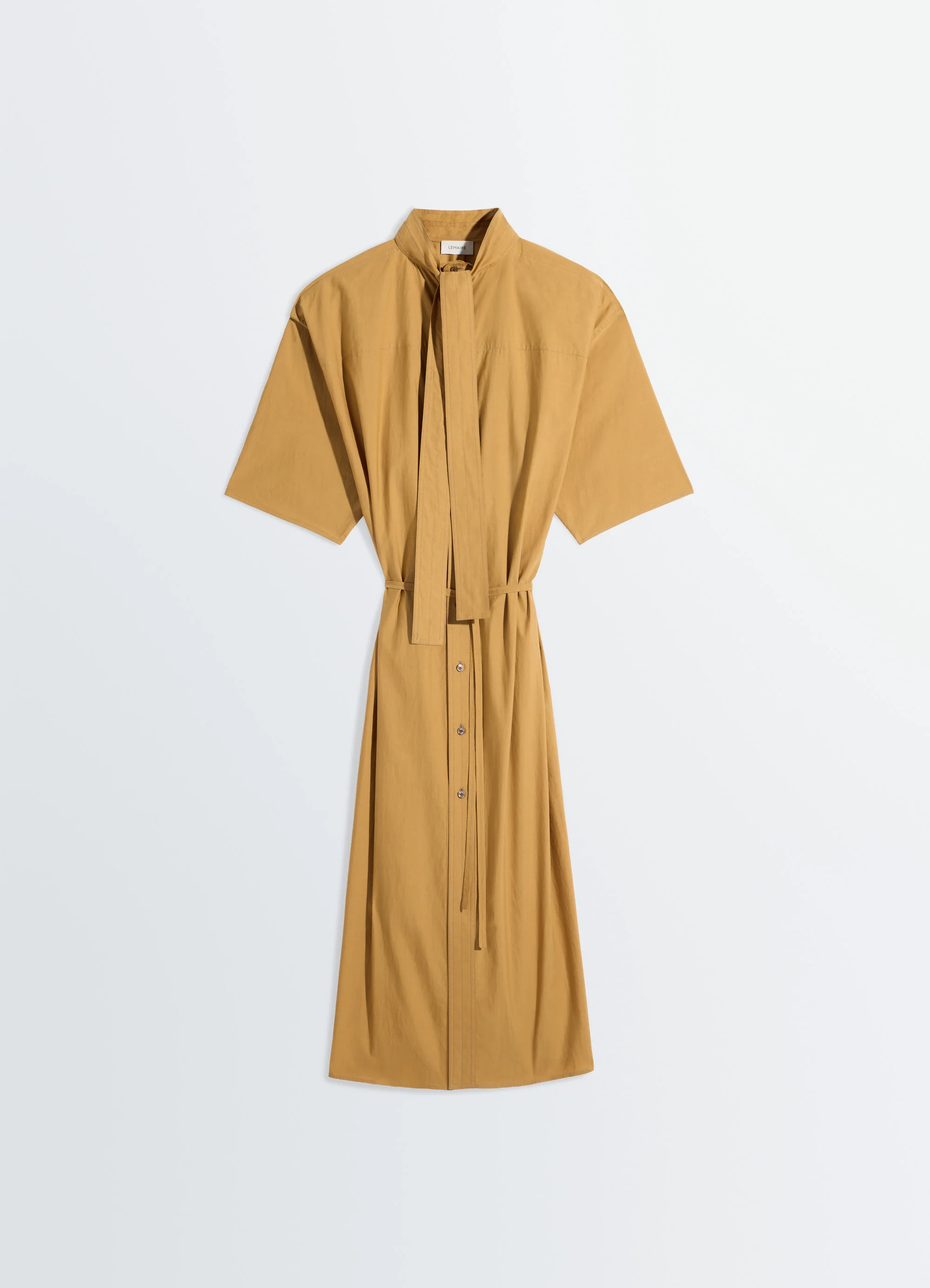 REVERSIBLE TUBE DRESS IN WASHED COTTON SILK - Image 6