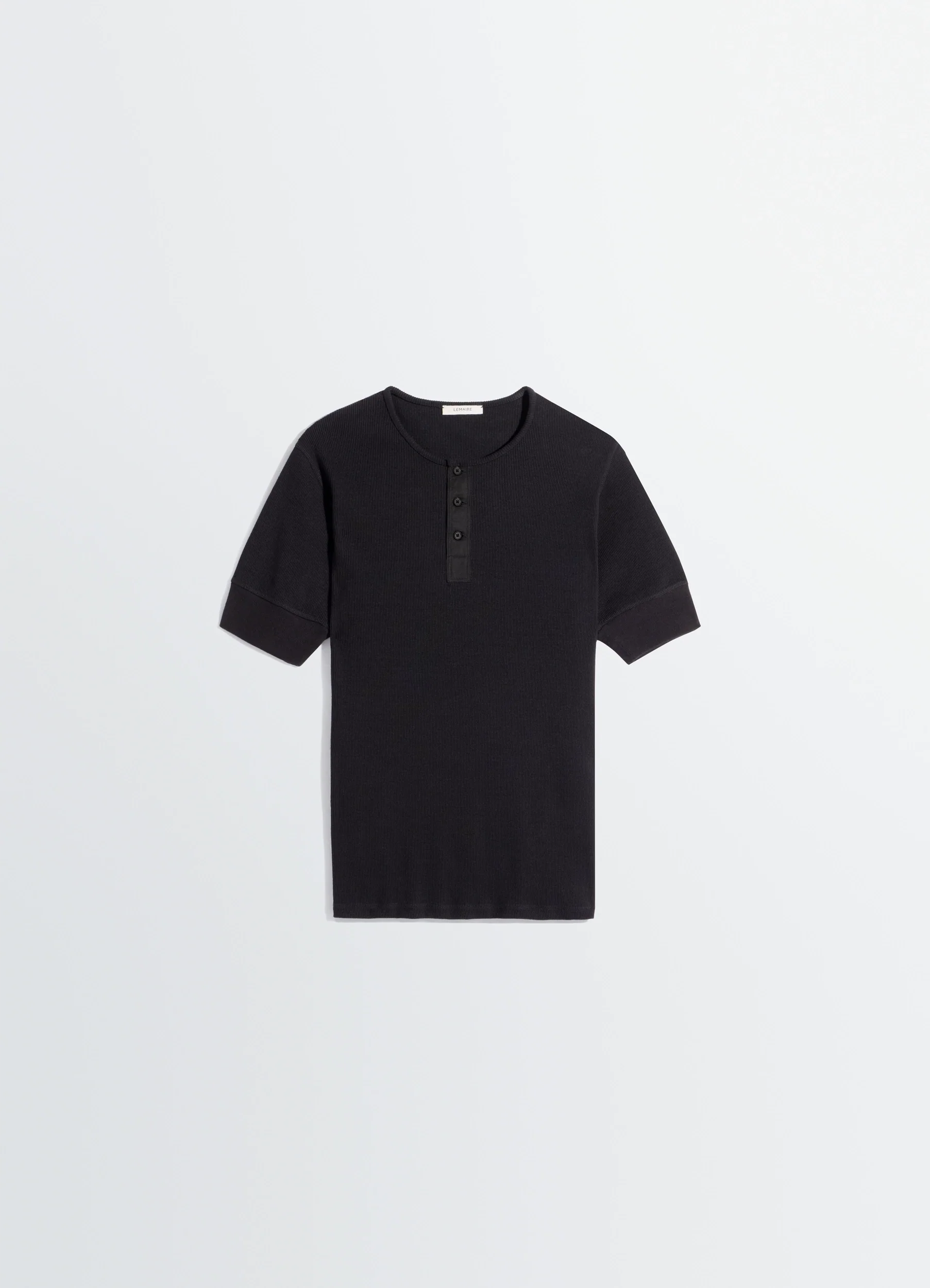 RIB HENLEY TOP IN JERSEY - Image 3