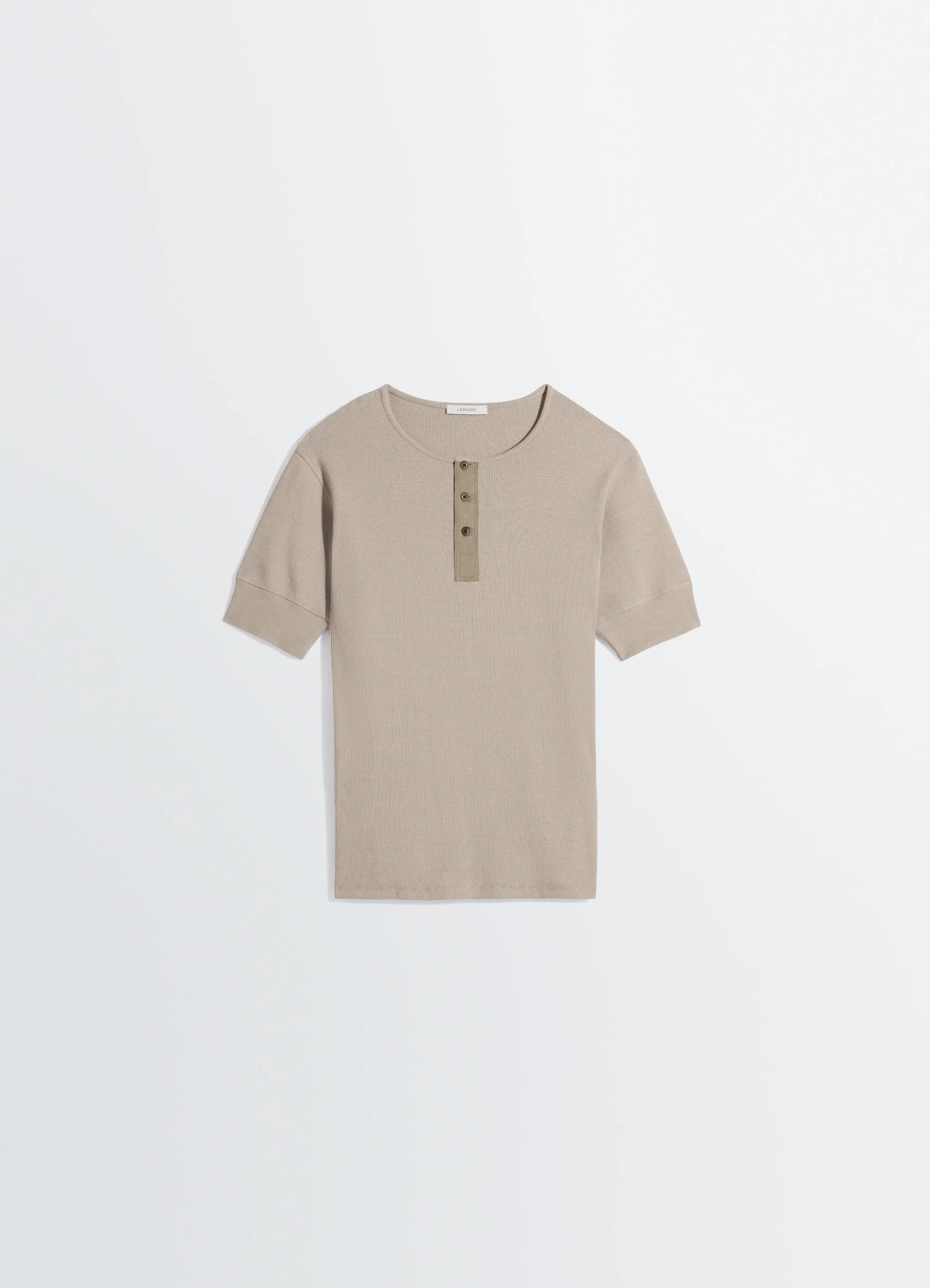 RIB HENLEY TOP IN JERSEY - Image 3