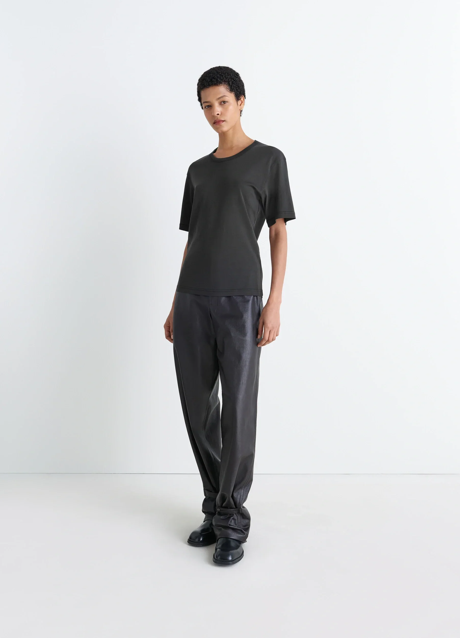 RIB T-SHIRT IN JERSEY - Image 2