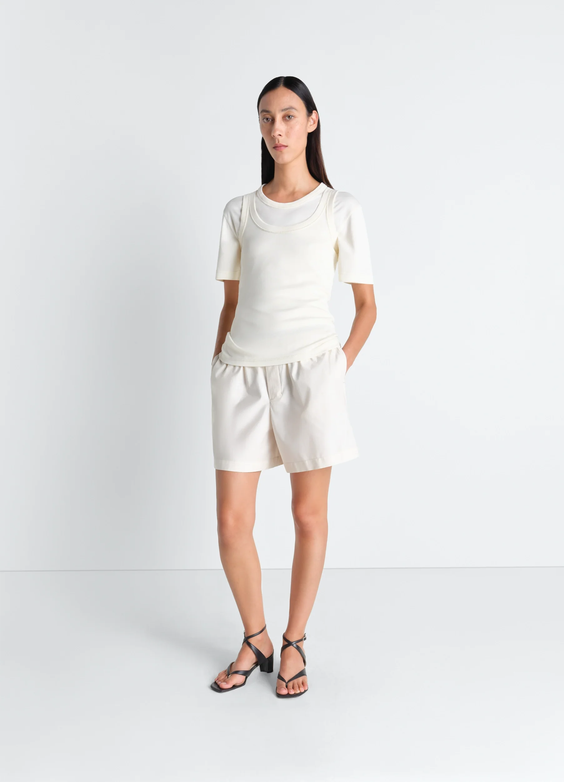RIB TANK TOP IN JERSEY - Image 2