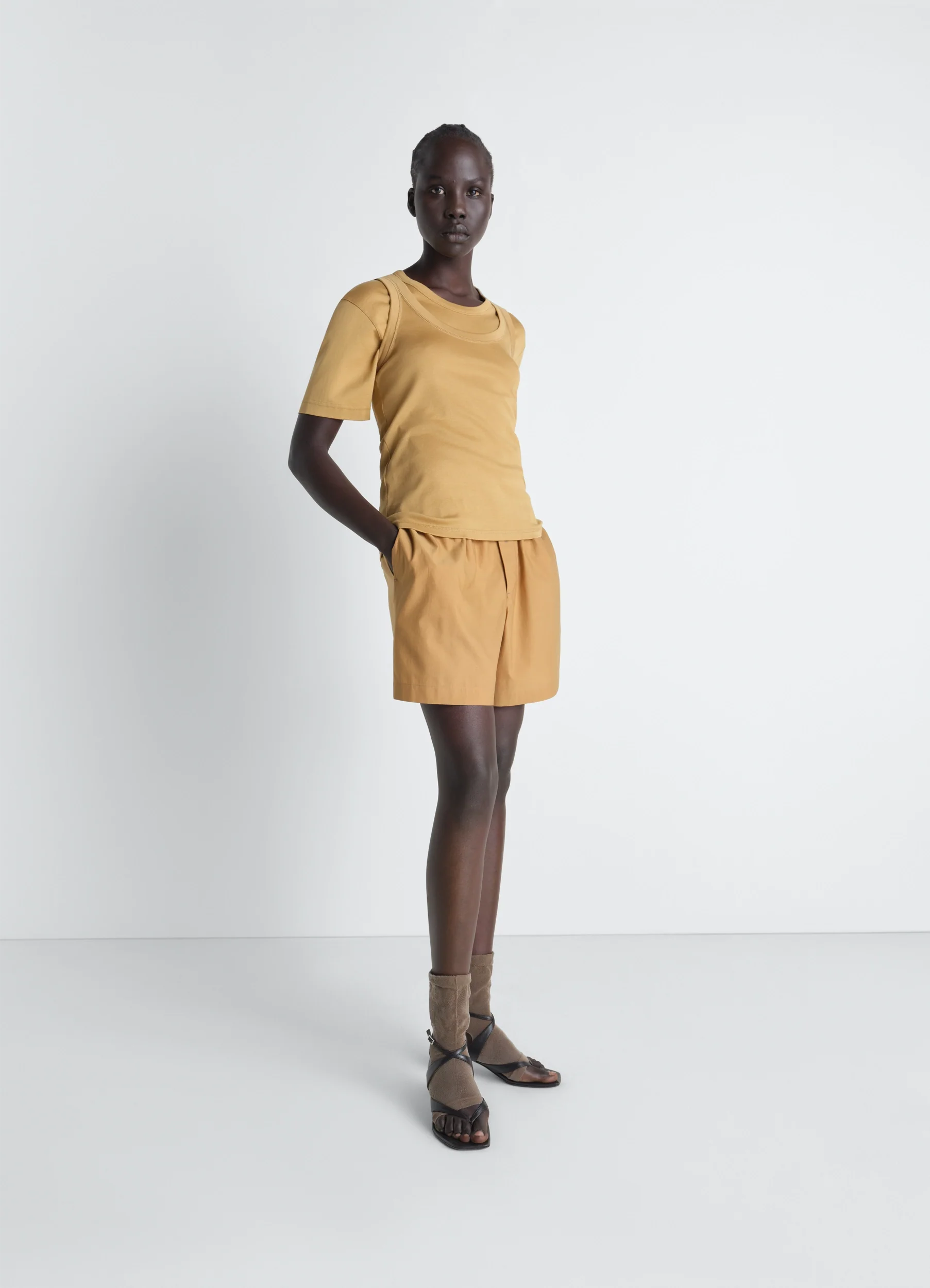 RIB TANK TOP IN JERSEY - Image 2