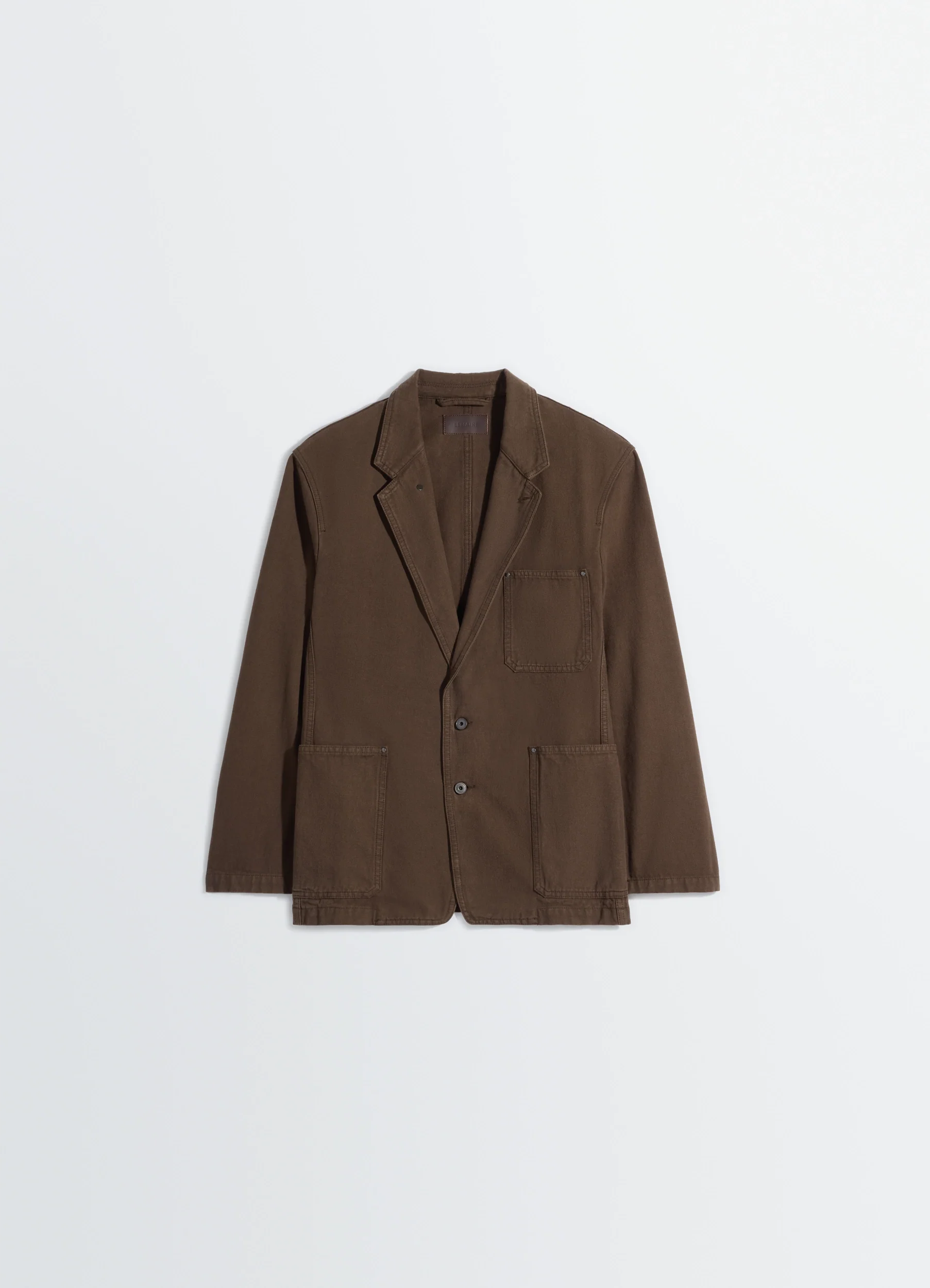 SINGLE BREASTED TAILORED JACKET IN DYED HEAVY BROKEN TWILL - Image 7