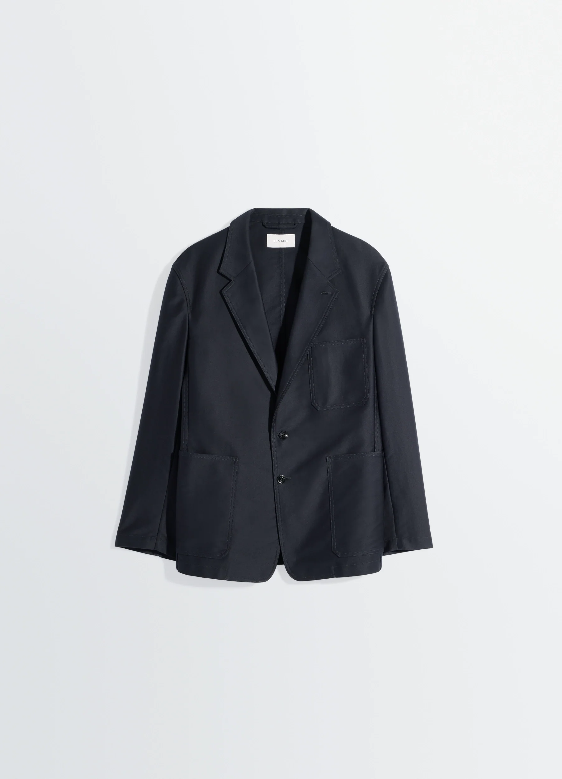 SINGLE BREASTED WORKWEAR JACKET IN COTTON SATIN - Image 6