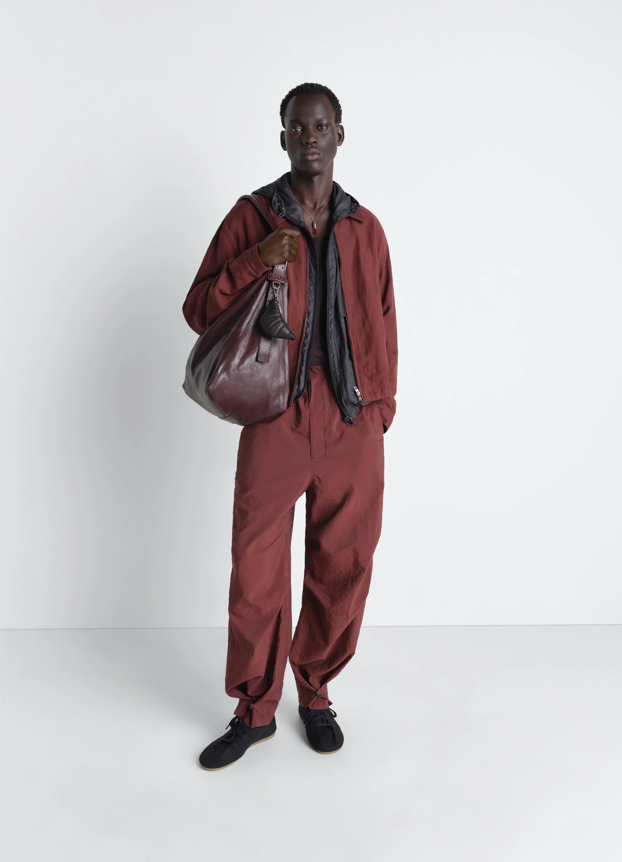 SHORT BLOUSON IN VISCOSE LINEN GABARDINE - Image 2