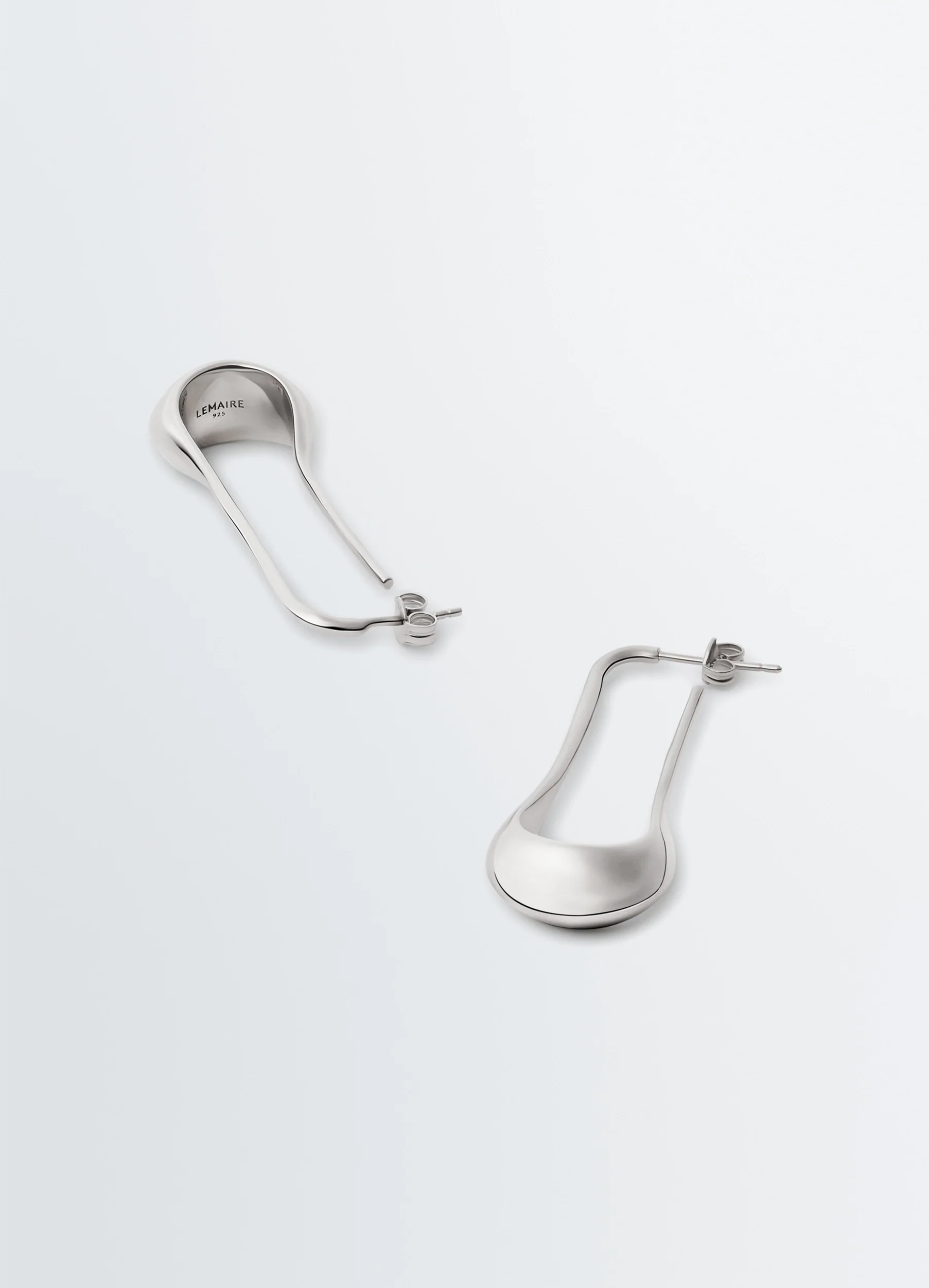 SHORT DROP EARRINGS IN SILVER - Image 3