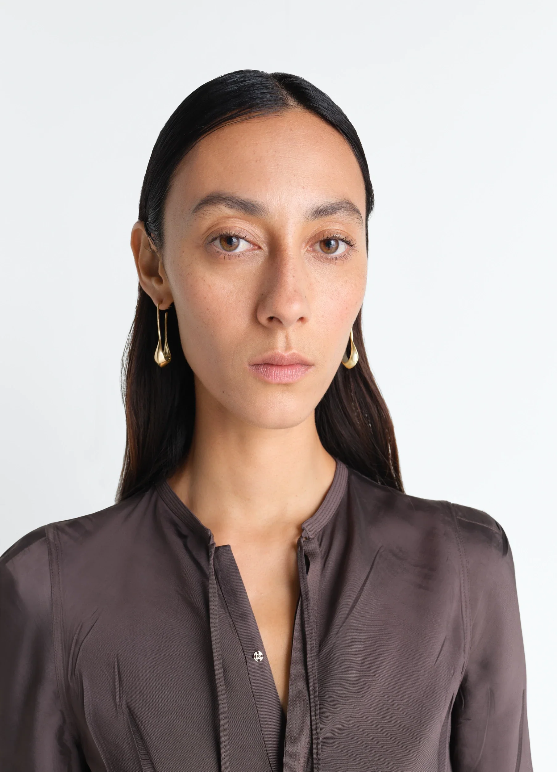 SHORT DROP EARRINGS IN VERMEIL - Image 2