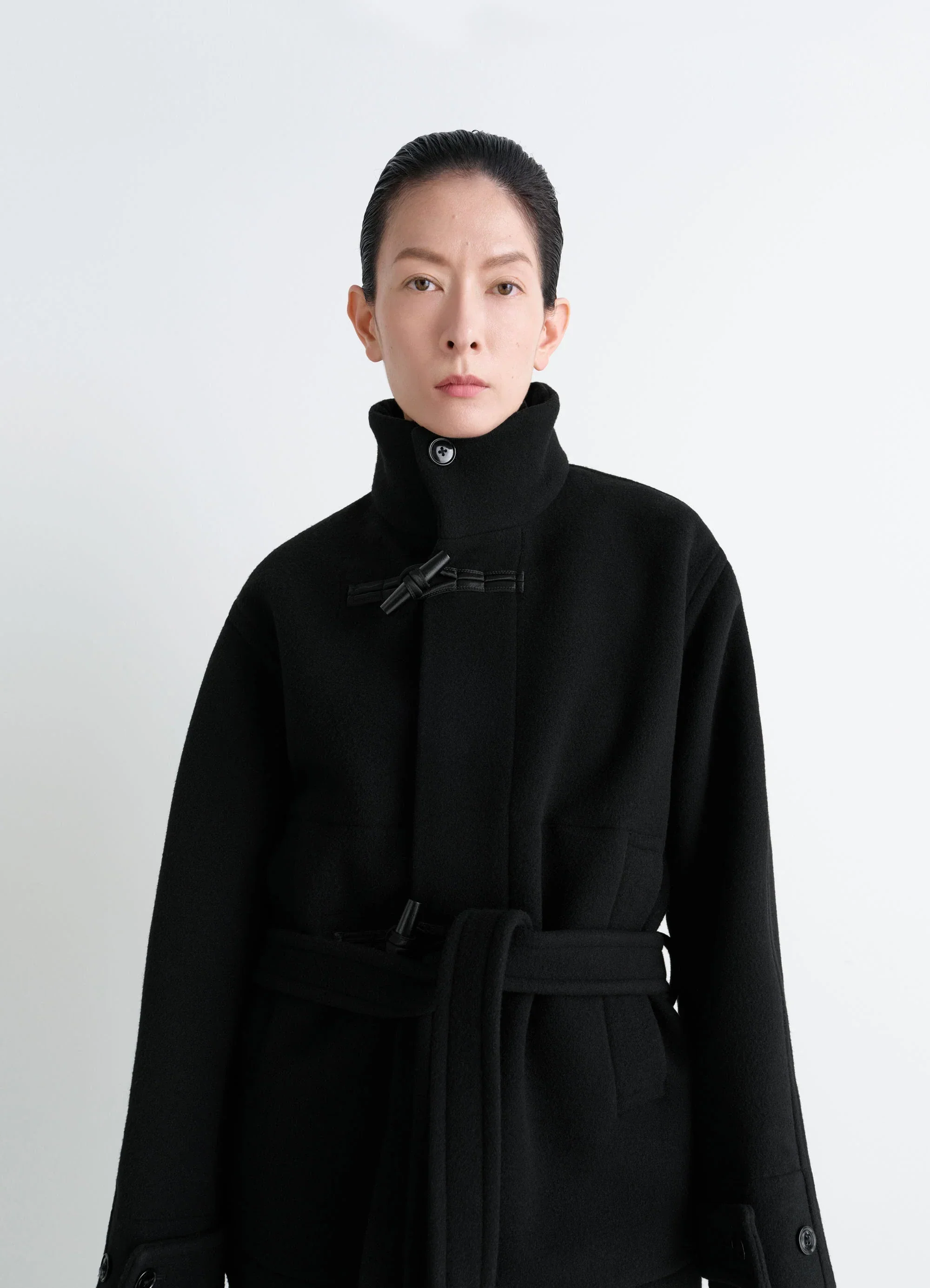 SHORT DUFFLE COAT IN WOOL - Image 6