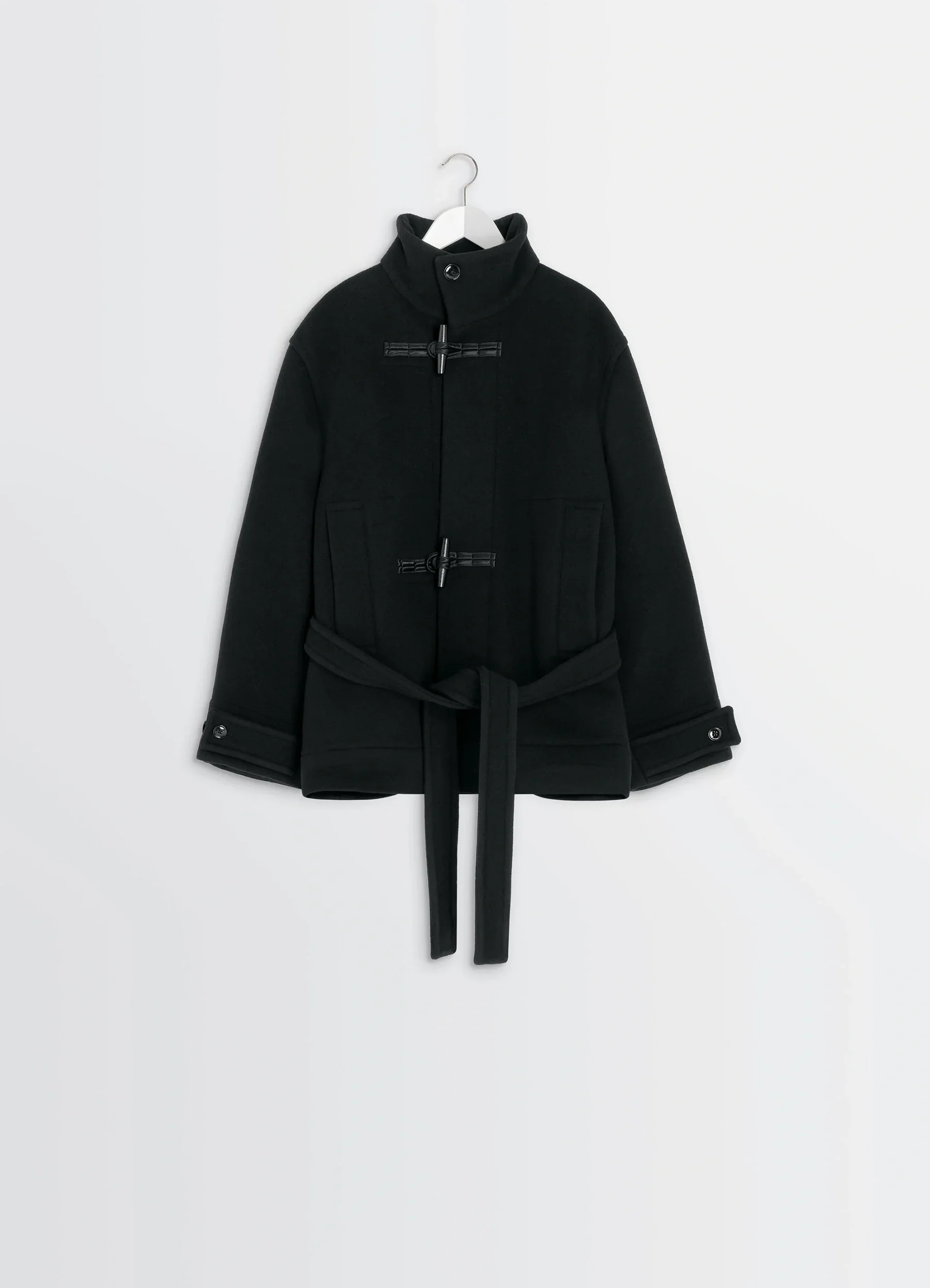 SHORT DUFFLE COAT IN WOOL - Image 7