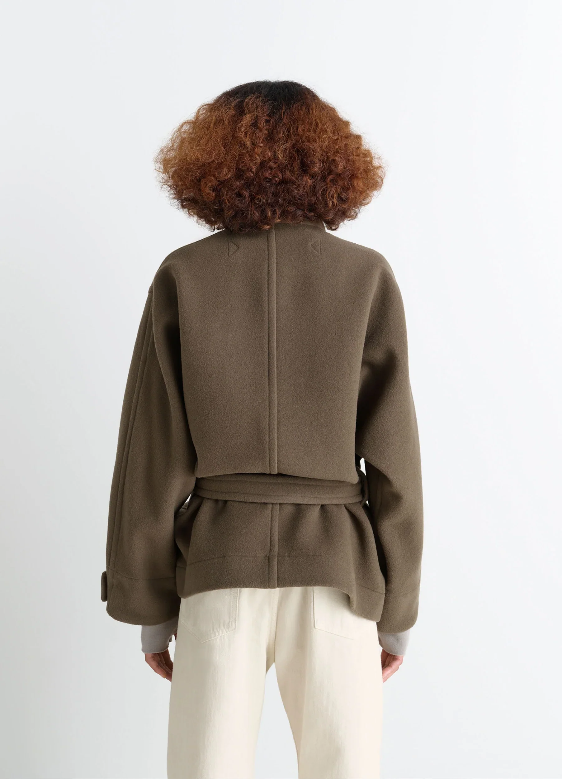 SHORT DUFFLE COAT IN WOOL - Image 3