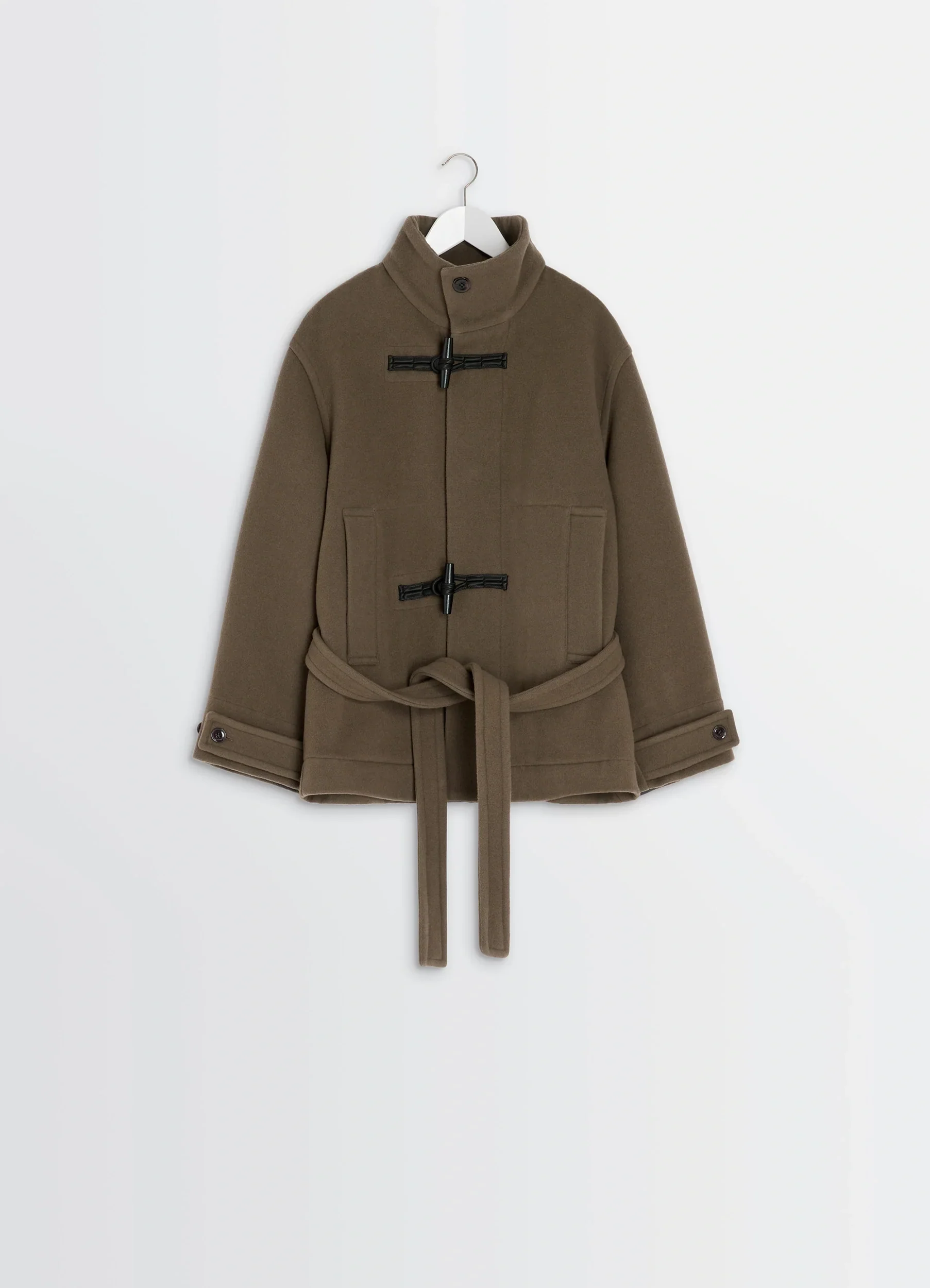 SHORT DUFFLE COAT IN WOOL - Image 7