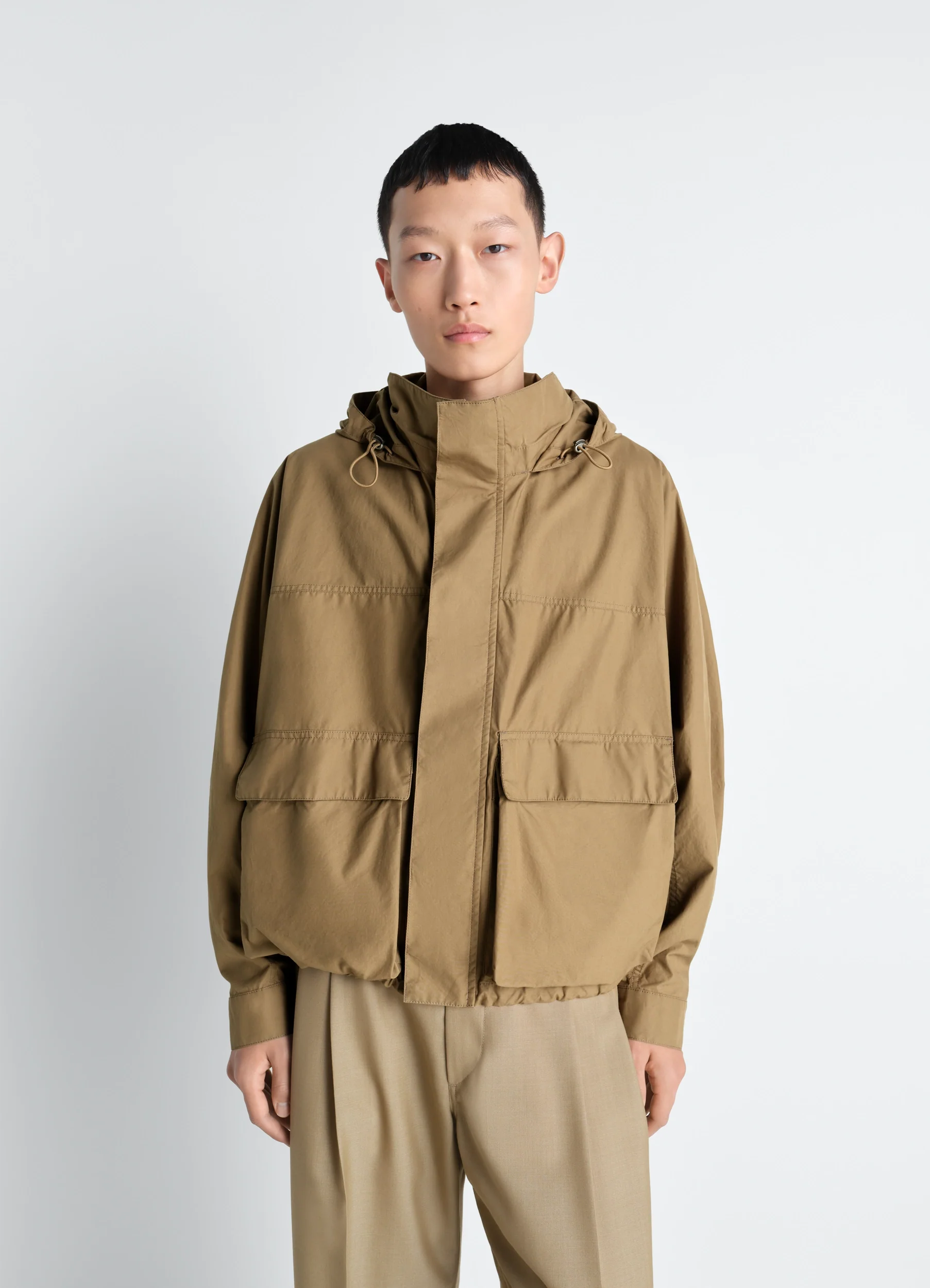 SHORT RAIN PARKA IN VENTILE® COTTON - Image 6