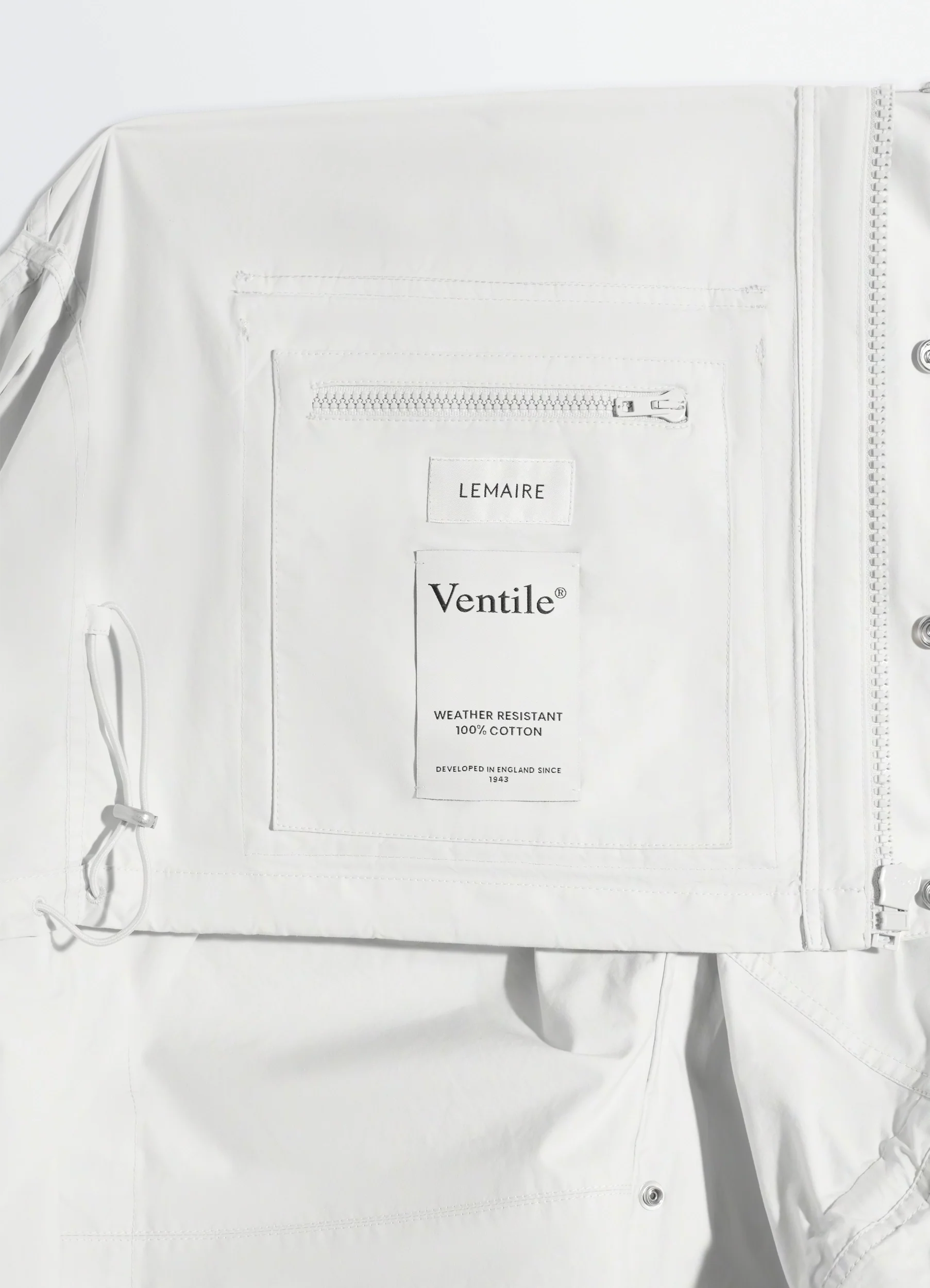 SHORT RAIN PARKA IN VENTILE® COTTON - Image 12