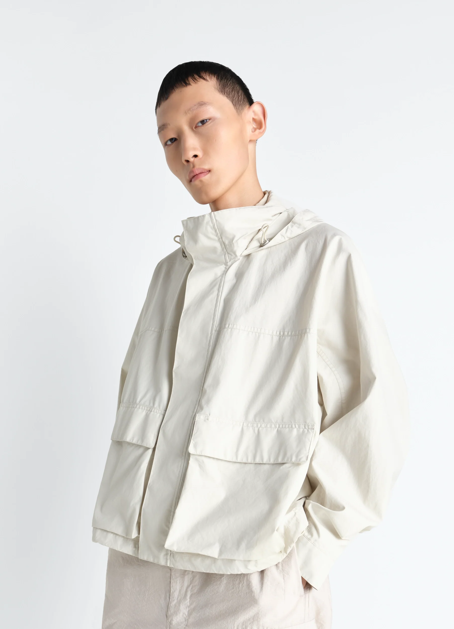 SHORT RAIN PARKA IN VENTILE® COTTON - Image 4