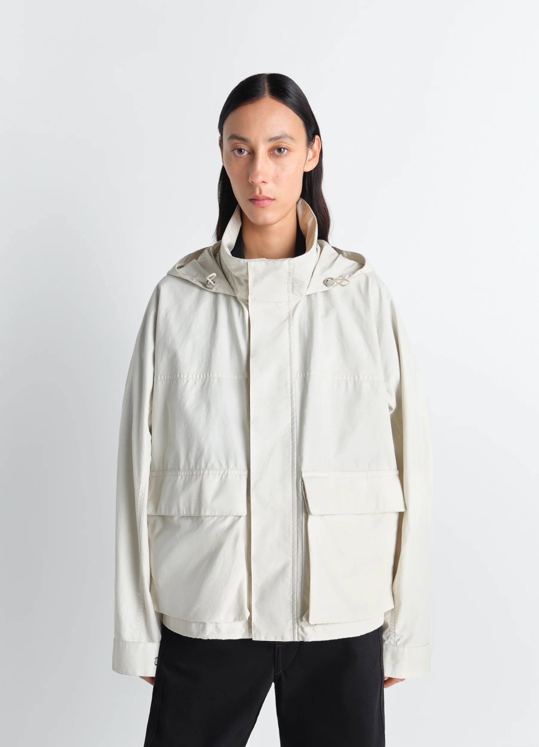 SHORT RAIN PARKA IN VENTILE® COTTON - Image 5