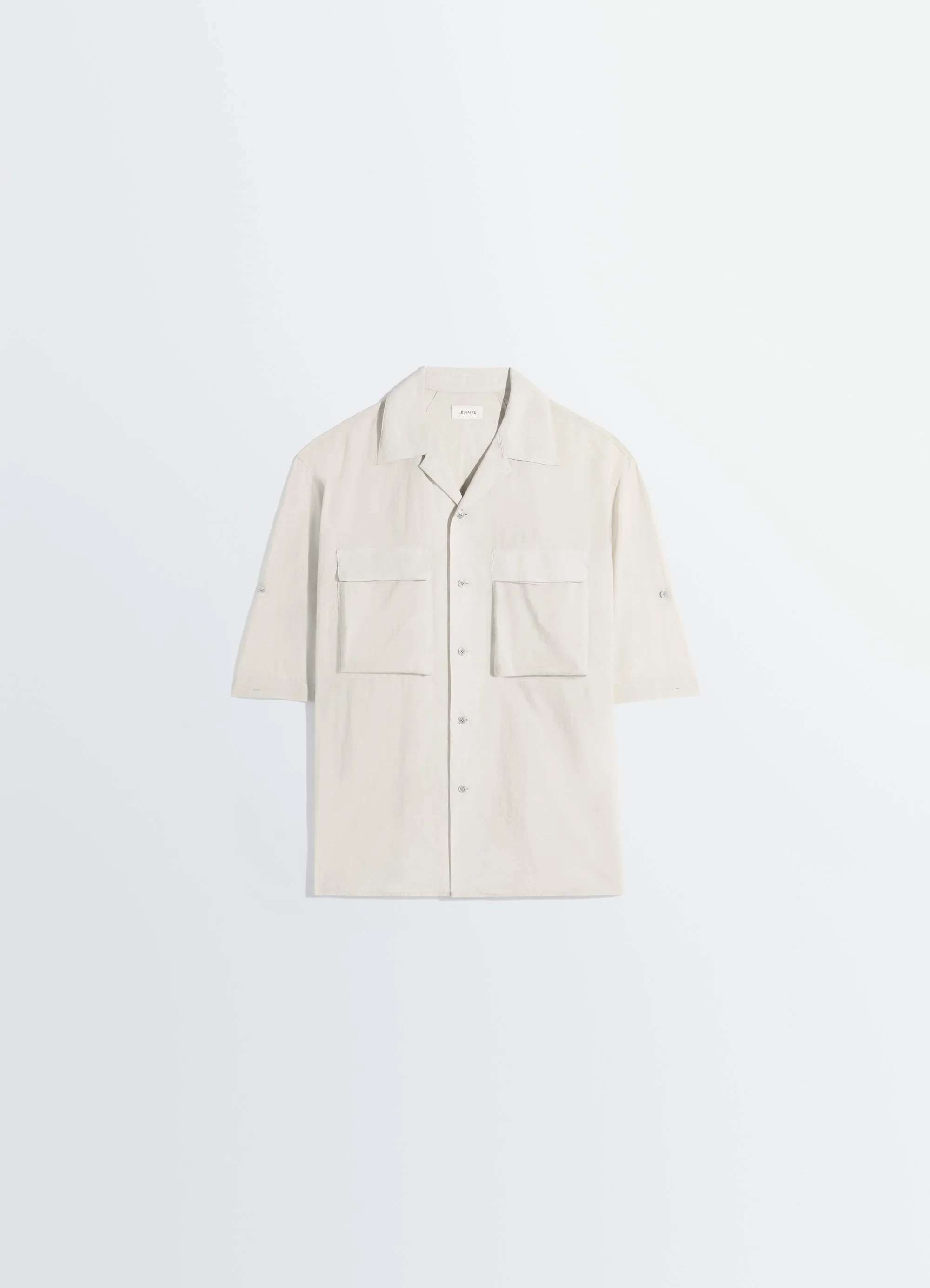 SHORT SLEEVE UTILITY SHIRT IN WASHED TECHNICAL COTTON - Image 6