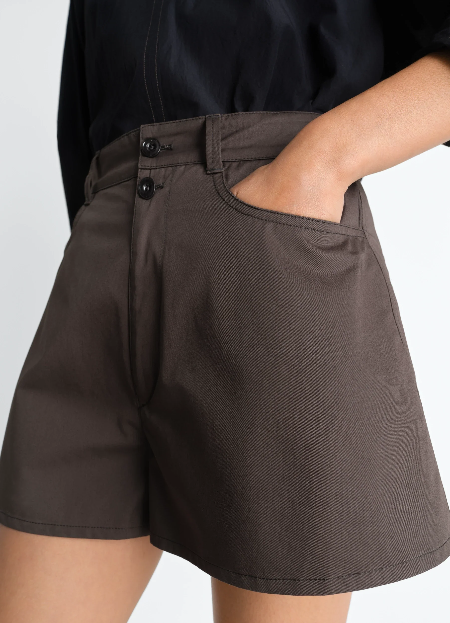 SHORTS IN COTTON TWILL - Image 3