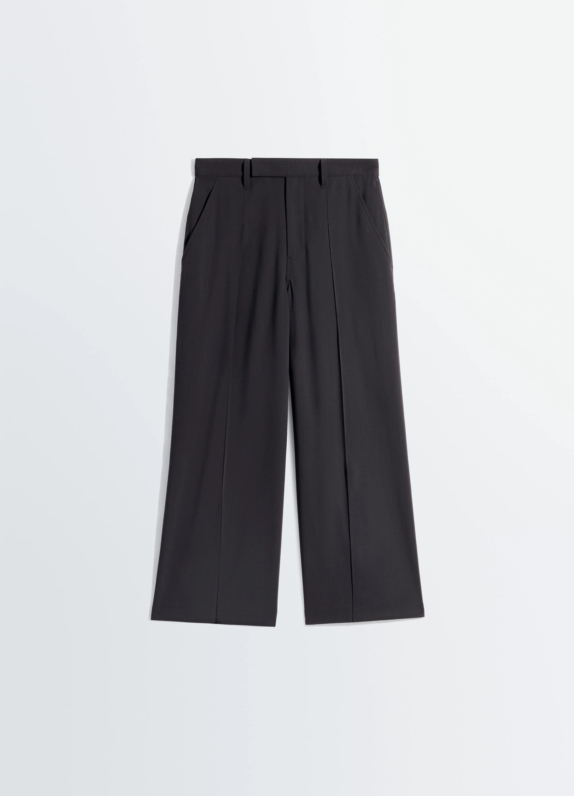 SINGLE PLEAT PANTS IN WOOL CREPE - Image 6