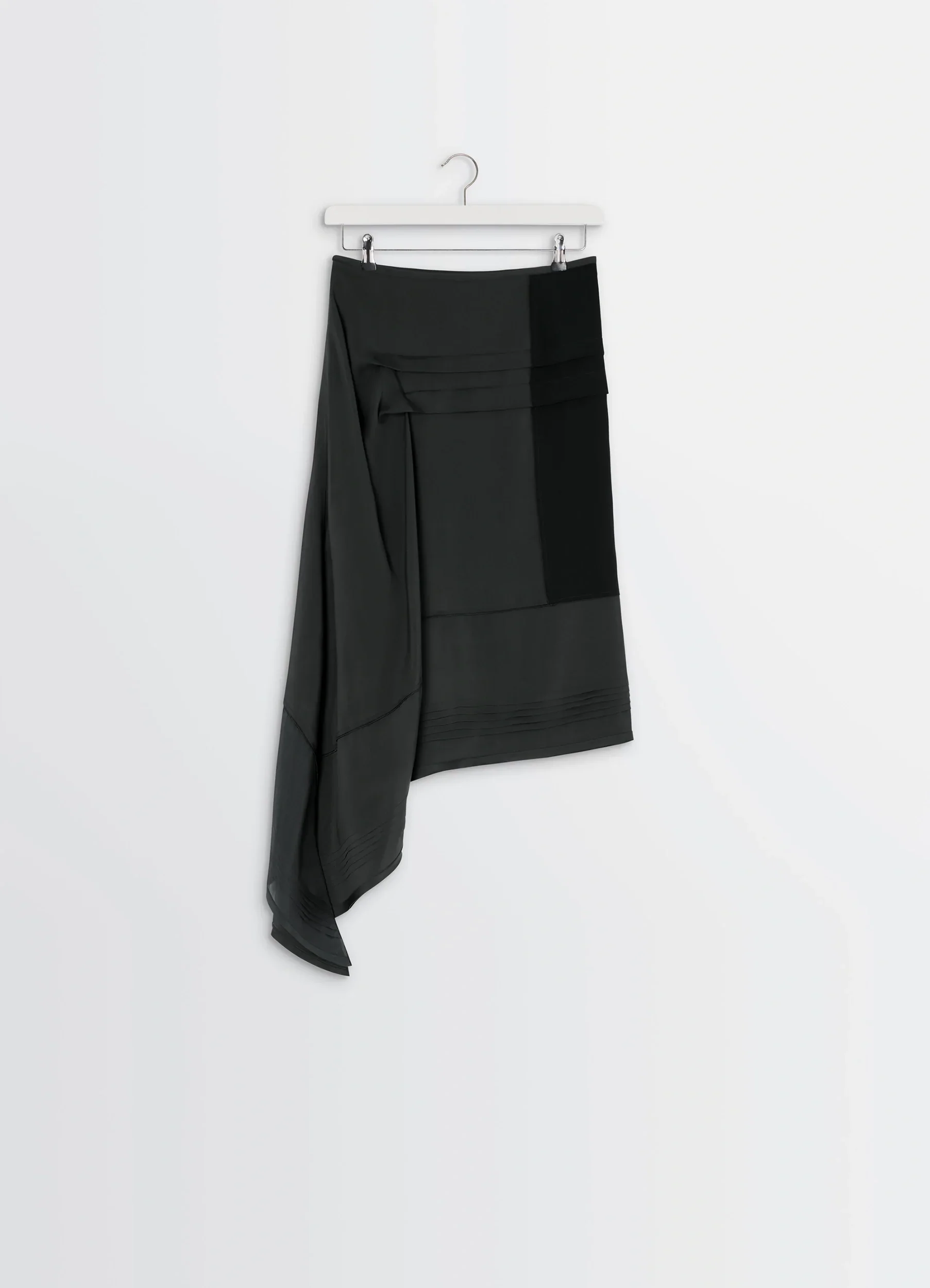 SKIRT WITH PLEATS IN SILK - Image 5