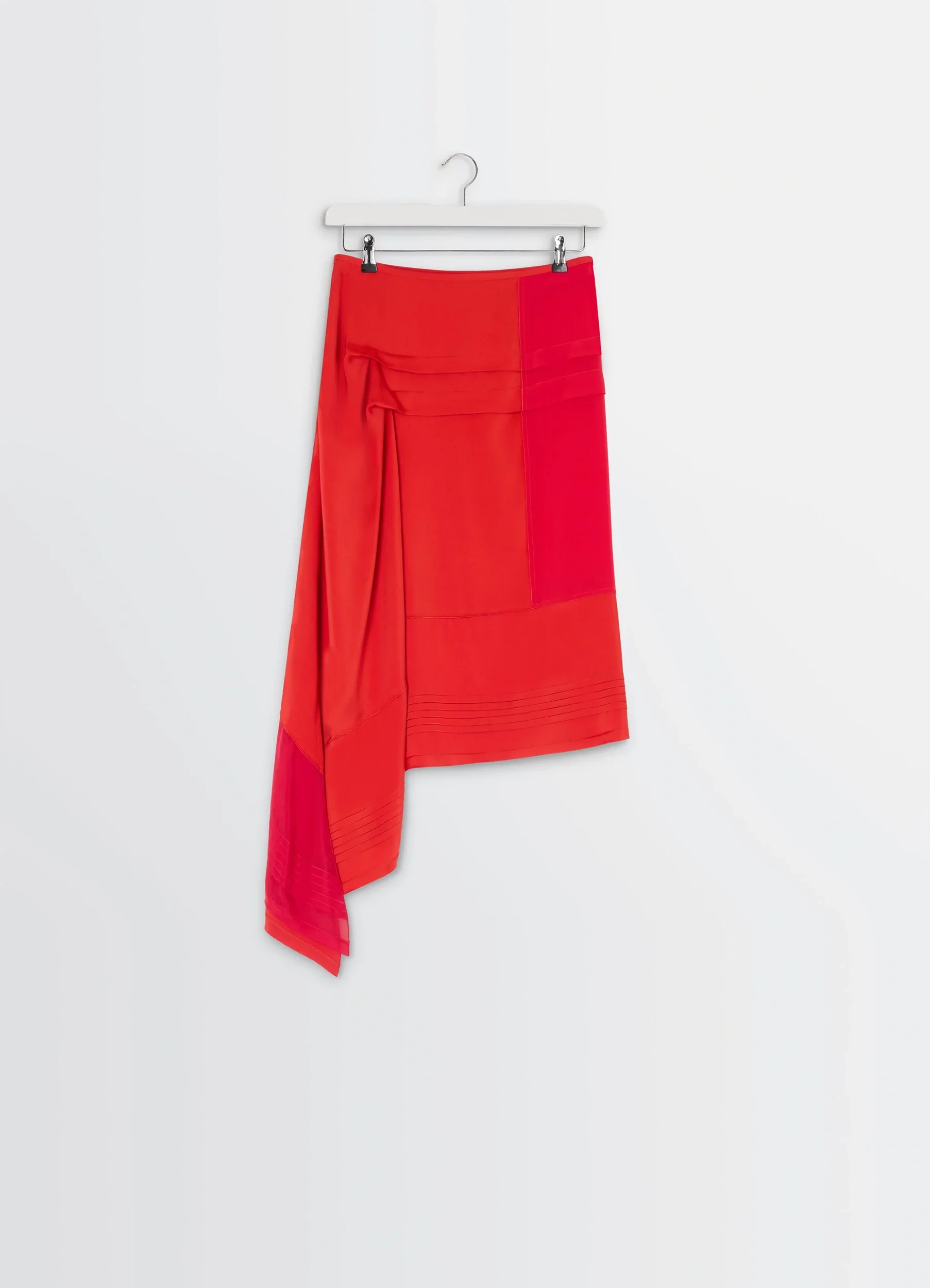 SKIRT WITH PLEATS IN SILK - Image 5