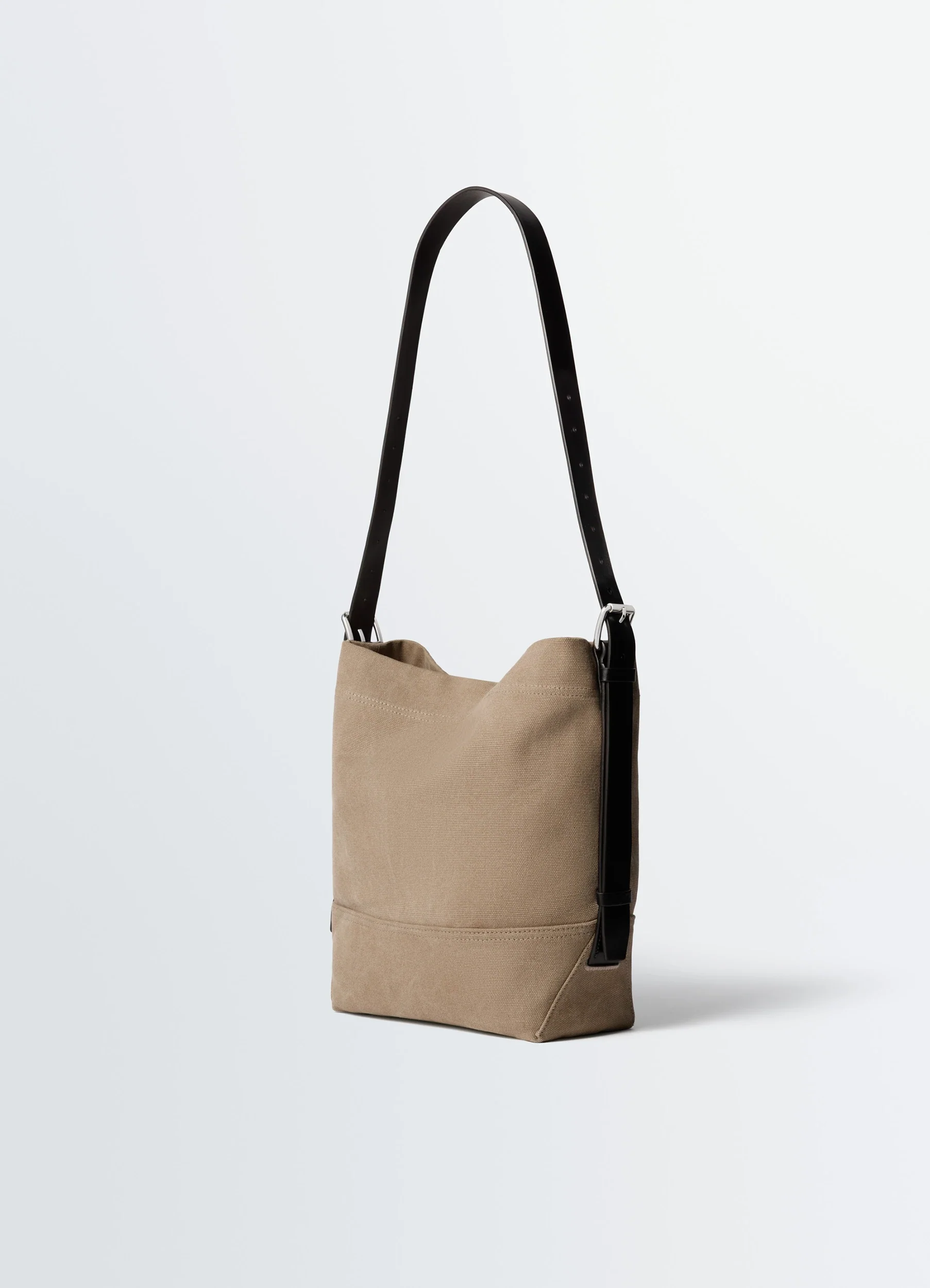 SMALL BELTED TOTE BAG IN COTTON CANVAS - Image 3
