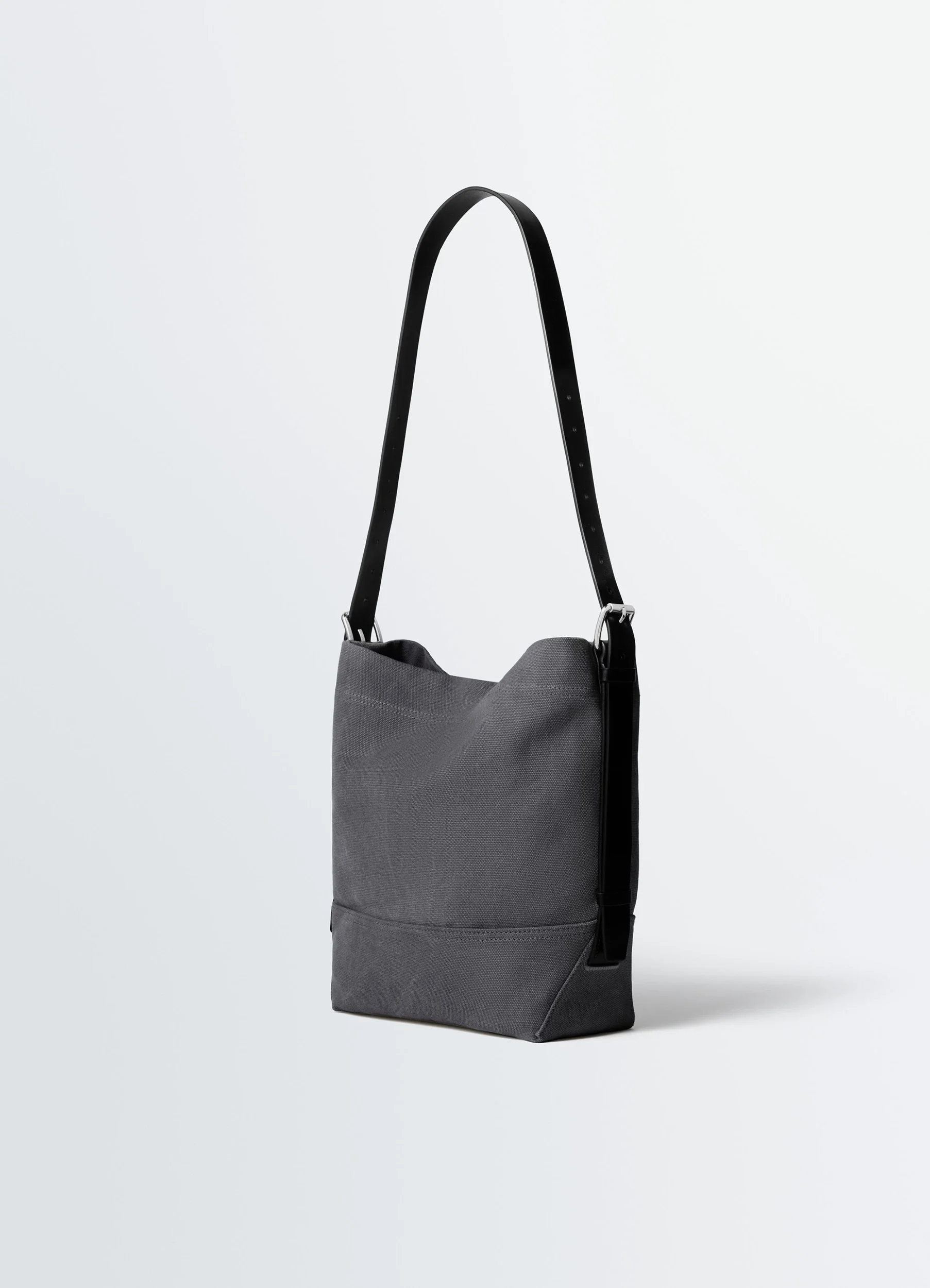 SMALL BELTED TOTE BAG IN COTTON CANVAS - Image 3