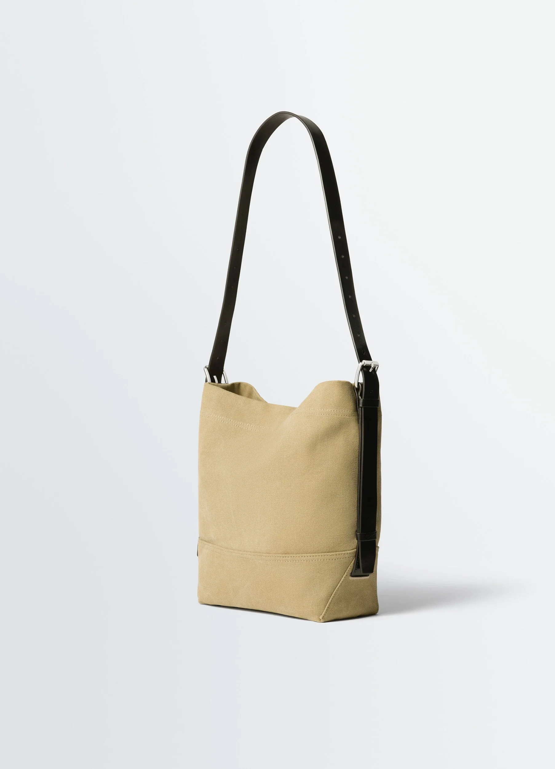 SMALL BELTED TOTE BAG IN COTTON CANVAS - Image 3