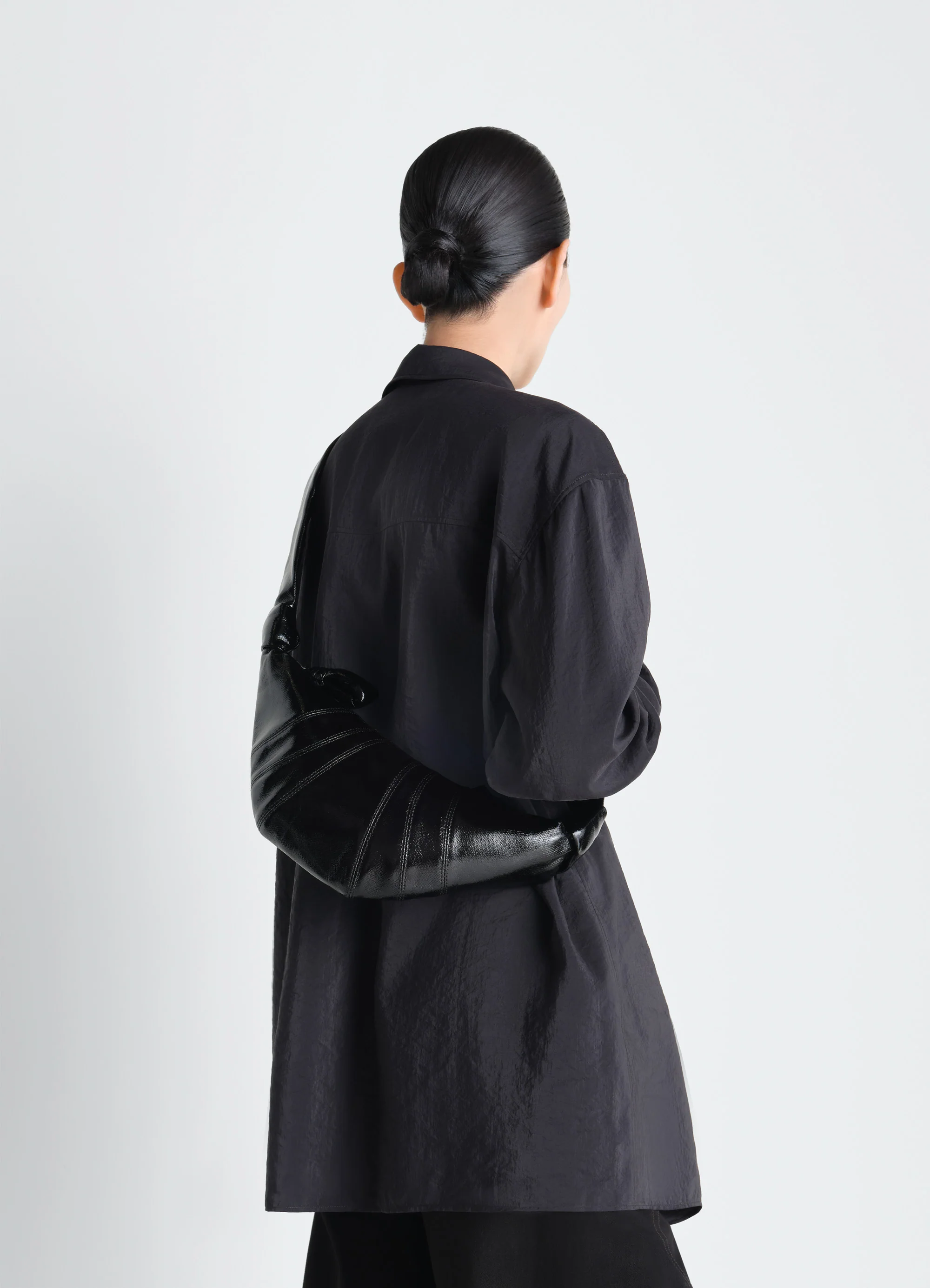 SMALL CROISSANT BAG IN COATED COTTON - Image 2