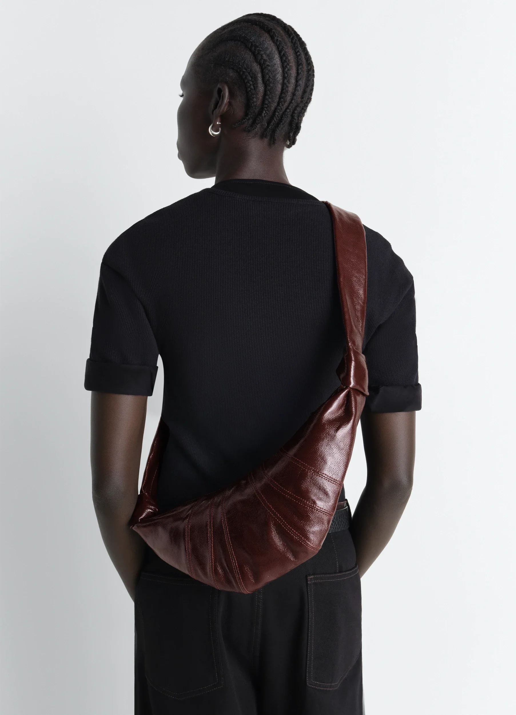 SMALL CROISSANT BAG IN COATED COTTON - Image 2