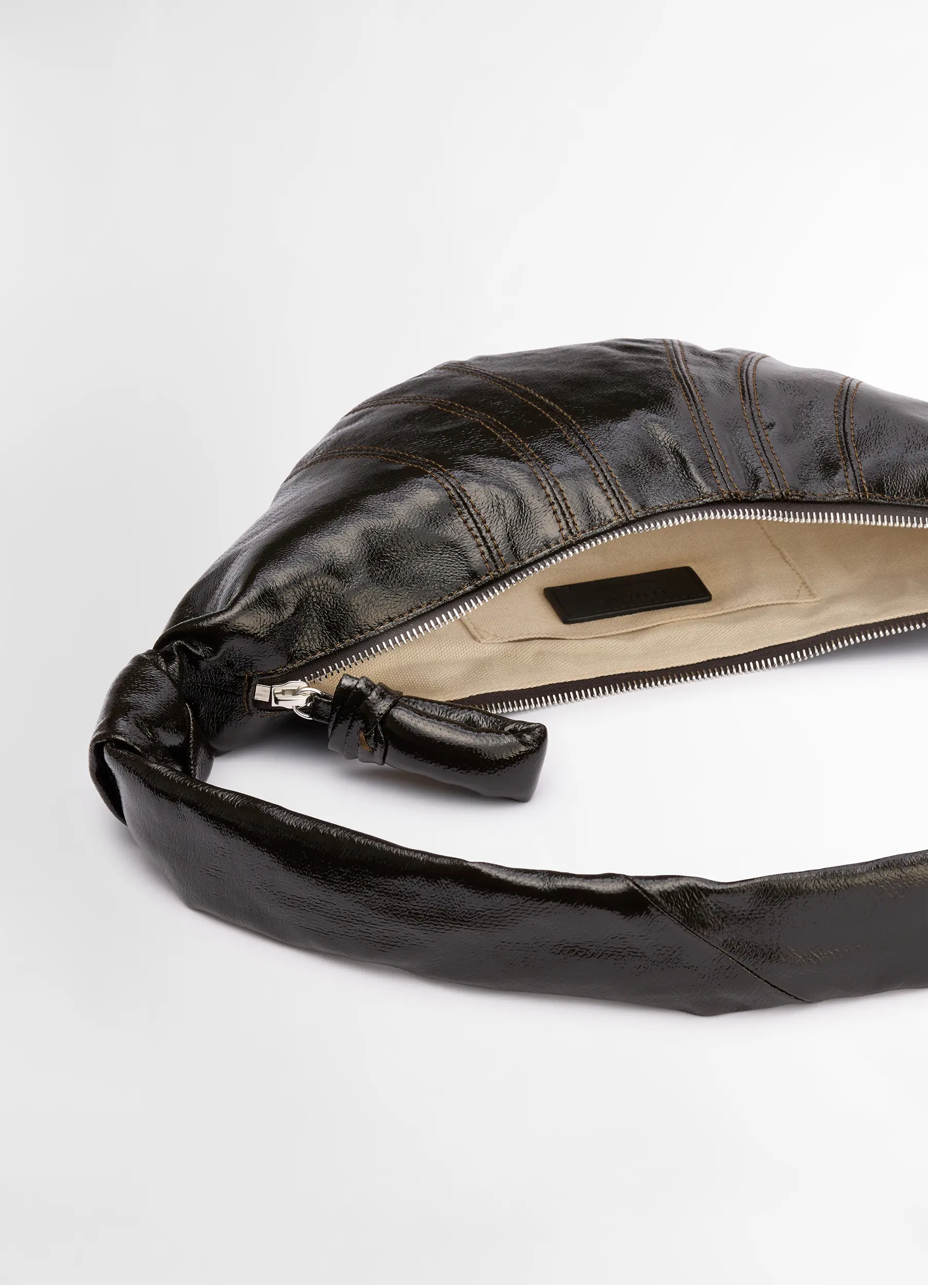 SMALL CROISSANT BAG IN COATED COTTON - Image 4
