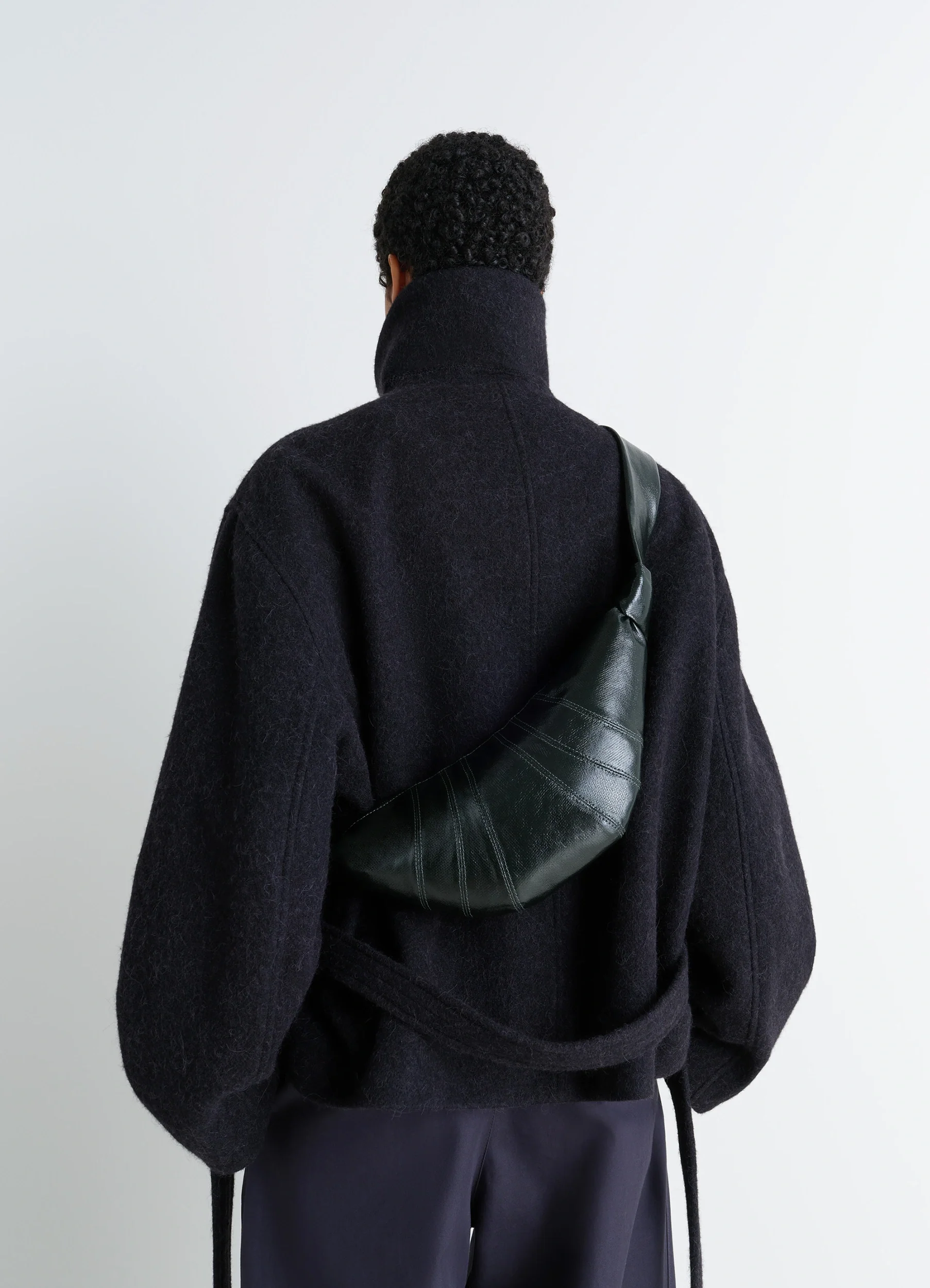 SMALL CROISSANT BAG IN COATED COTTON - Image 3