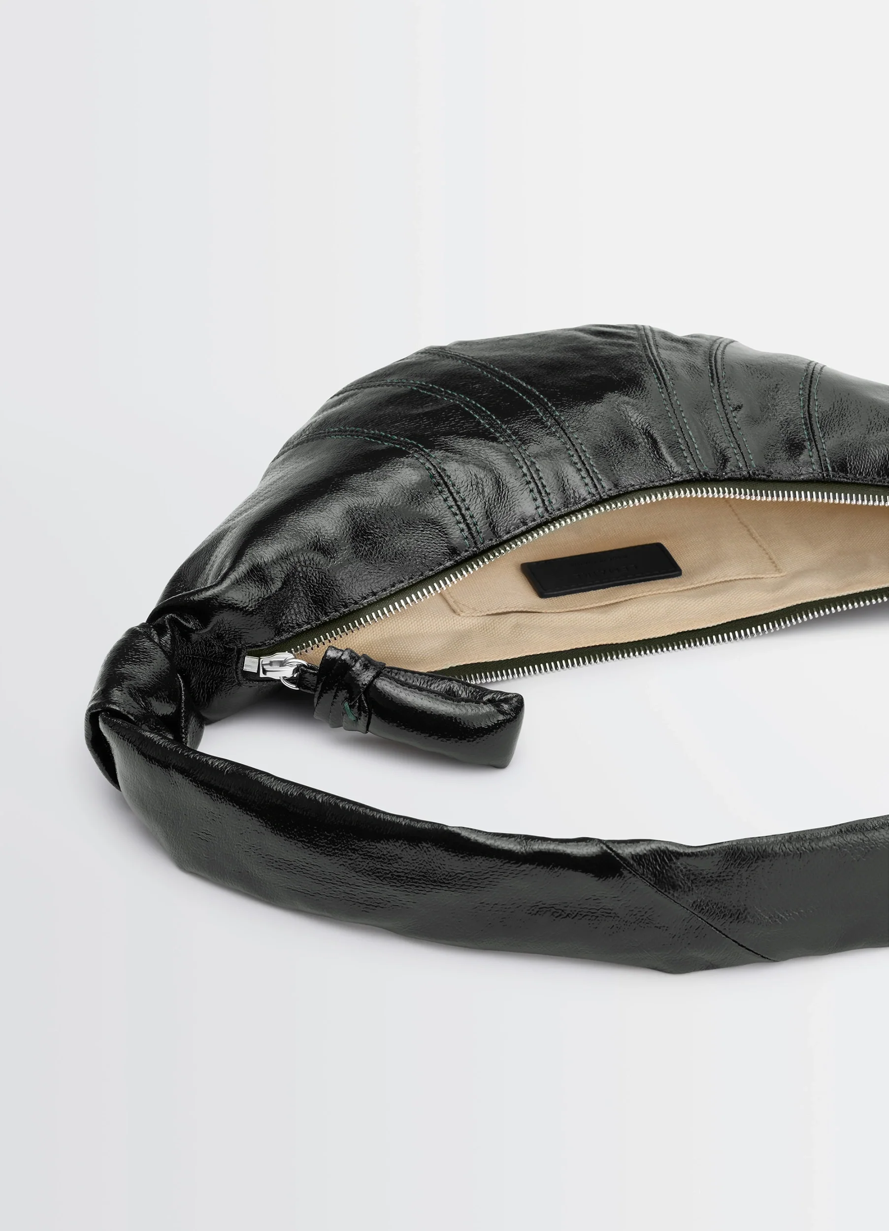 SMALL CROISSANT BAG IN COATED COTTON - Image 4