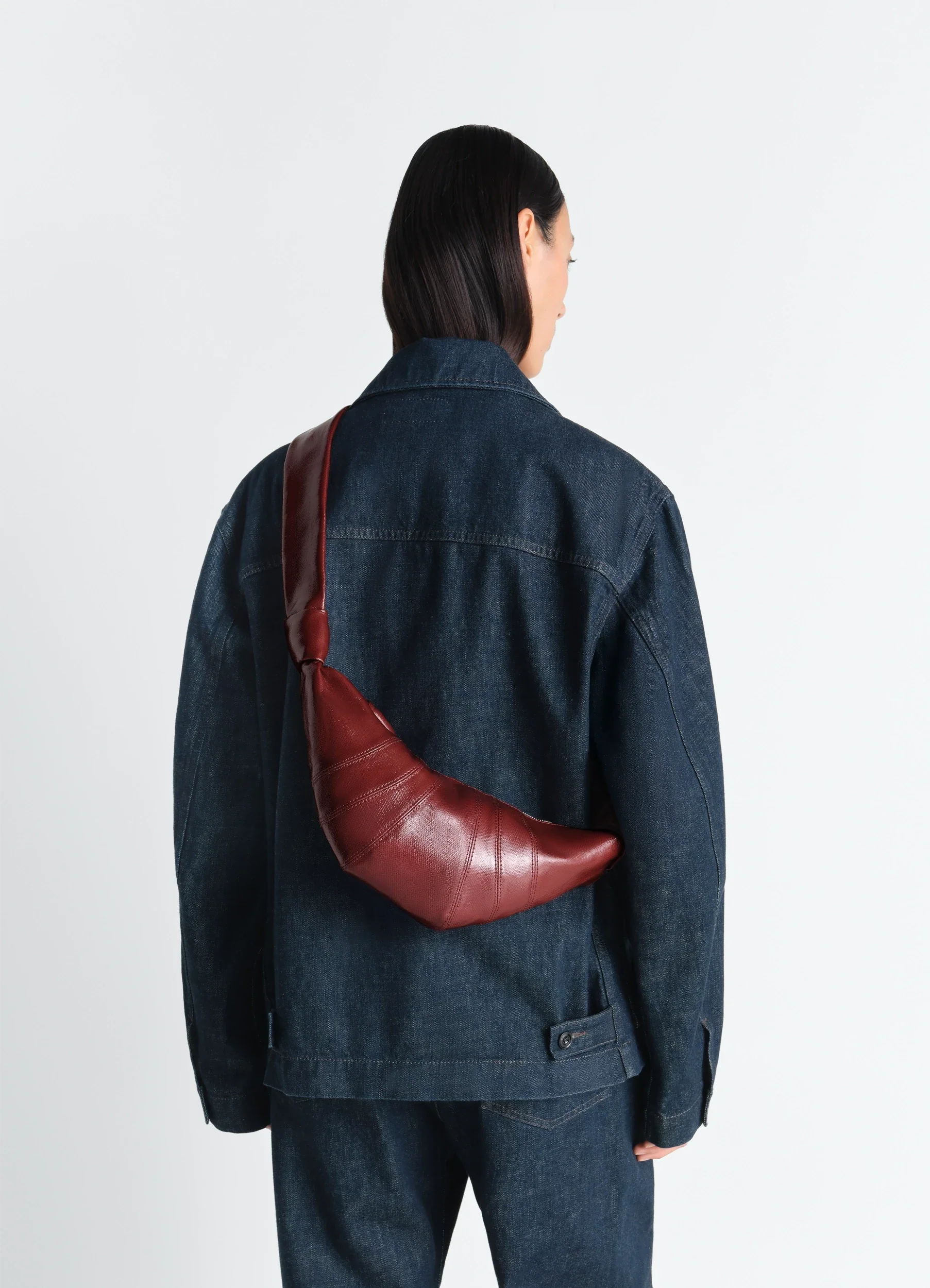 SMALL CROISSANT BAG IN COATED COTTON - Image 2