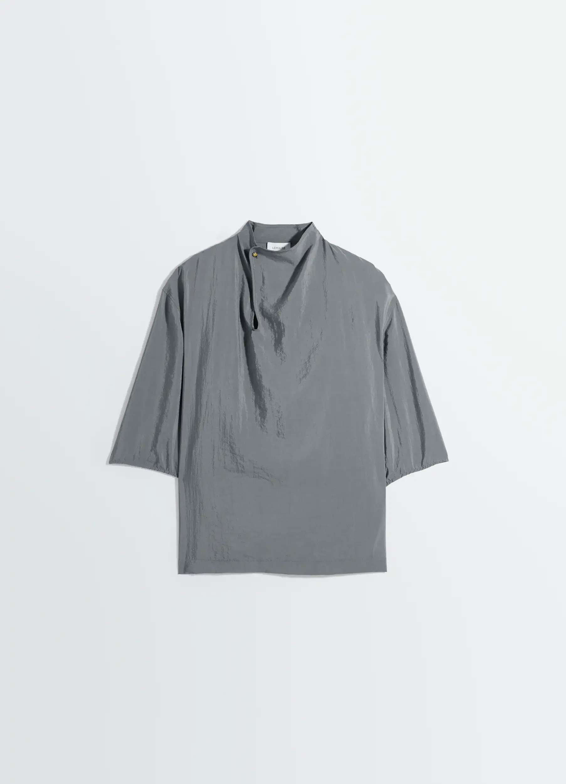 SOFT COLLAR TOP IN DRY SILK - Image 6