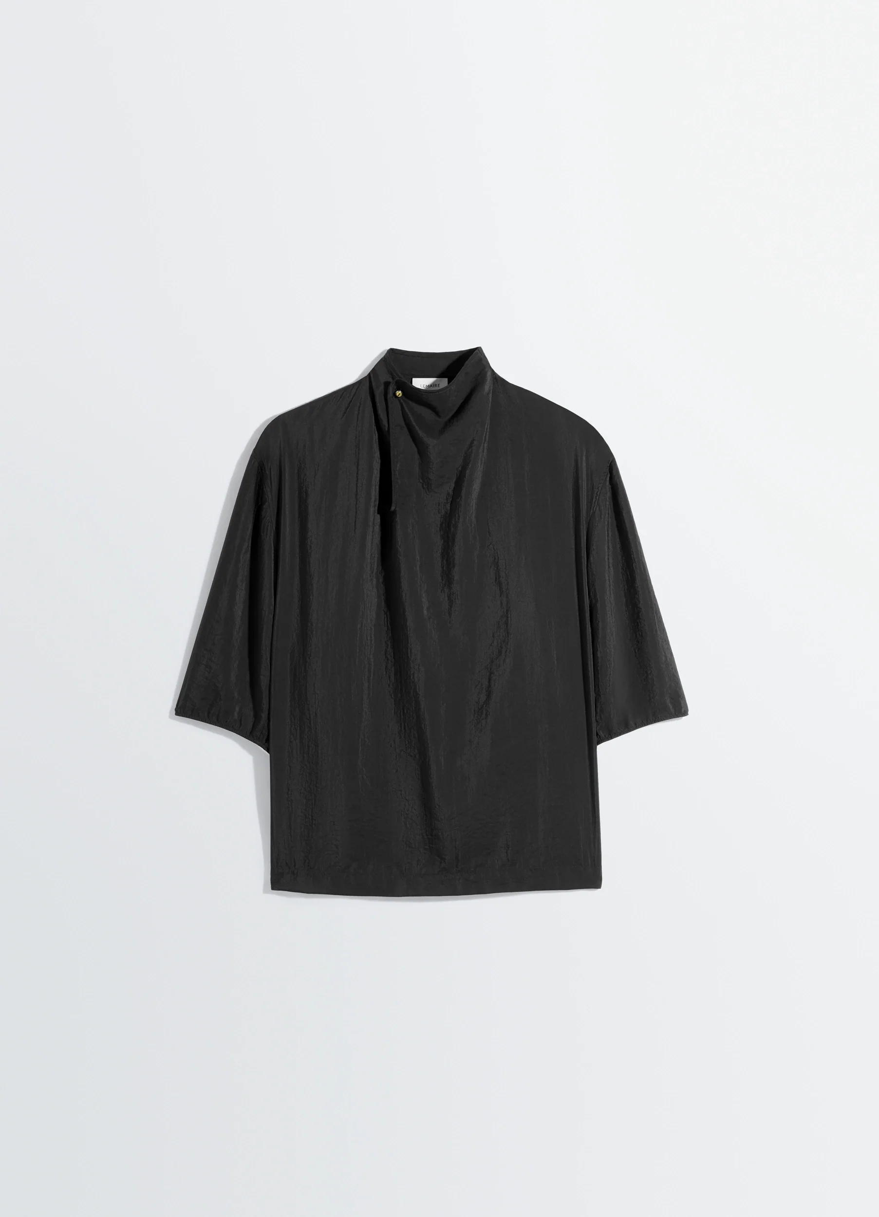 SOFT COLLAR TOP IN DRY SILK - Image 6