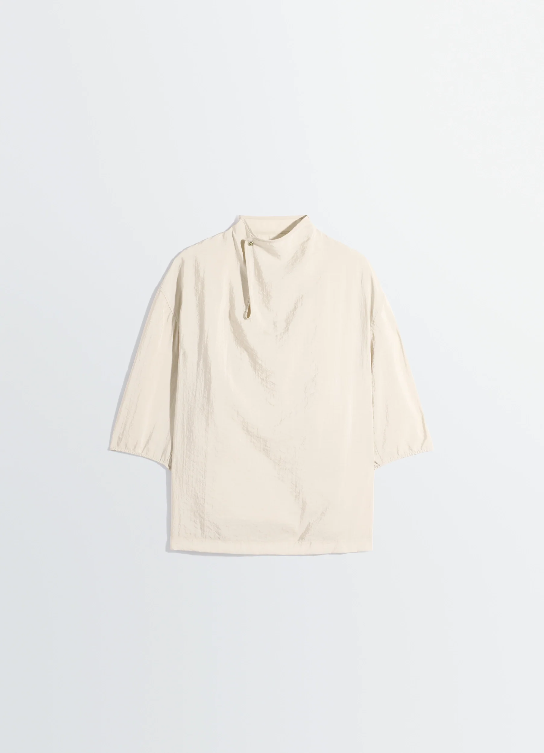 SOFT COLLAR TOP IN DRY SILK - Image 6