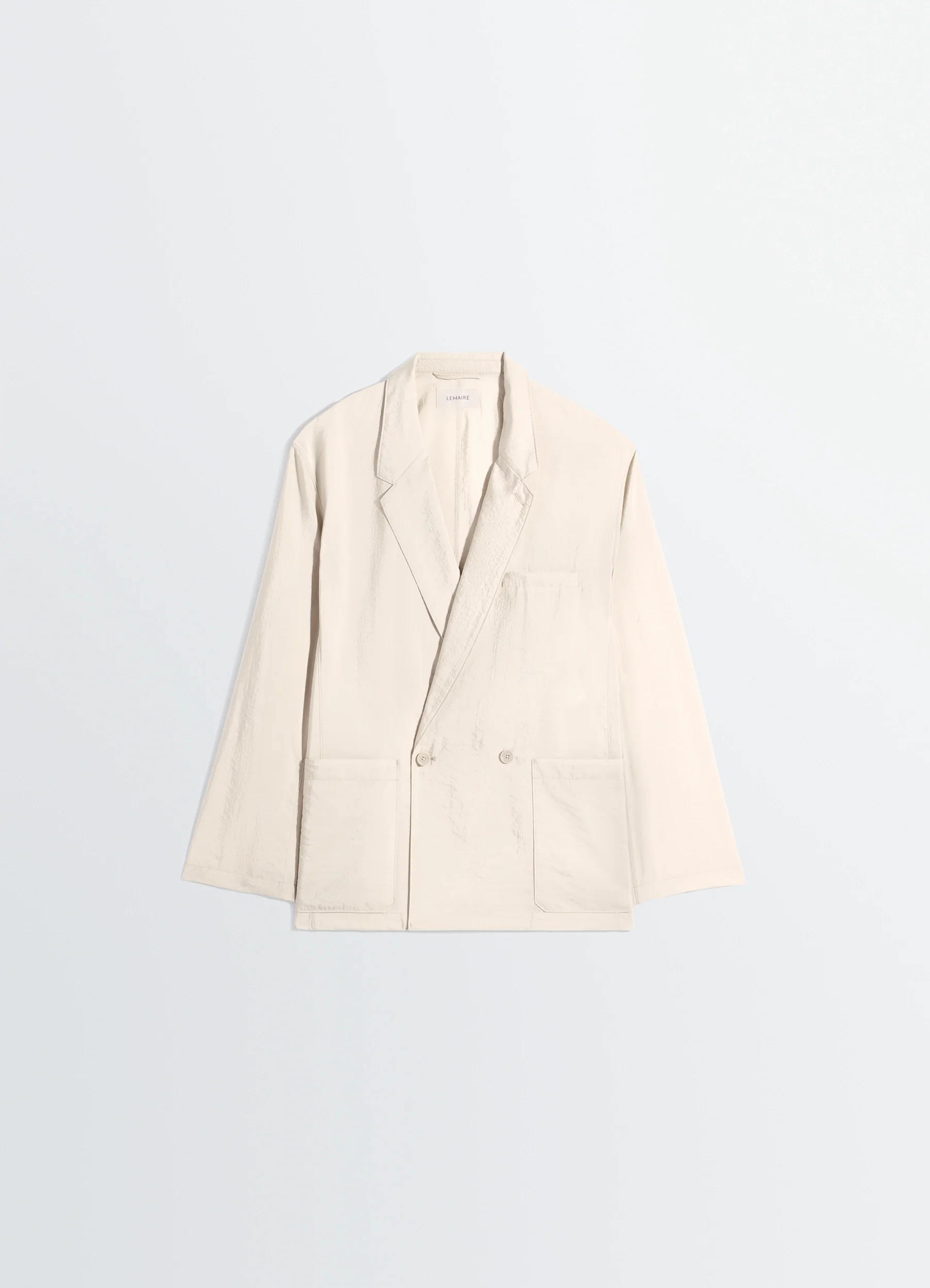 SOFT DOUBLE BREASTED JACKET IN DRY SILK - Image 6