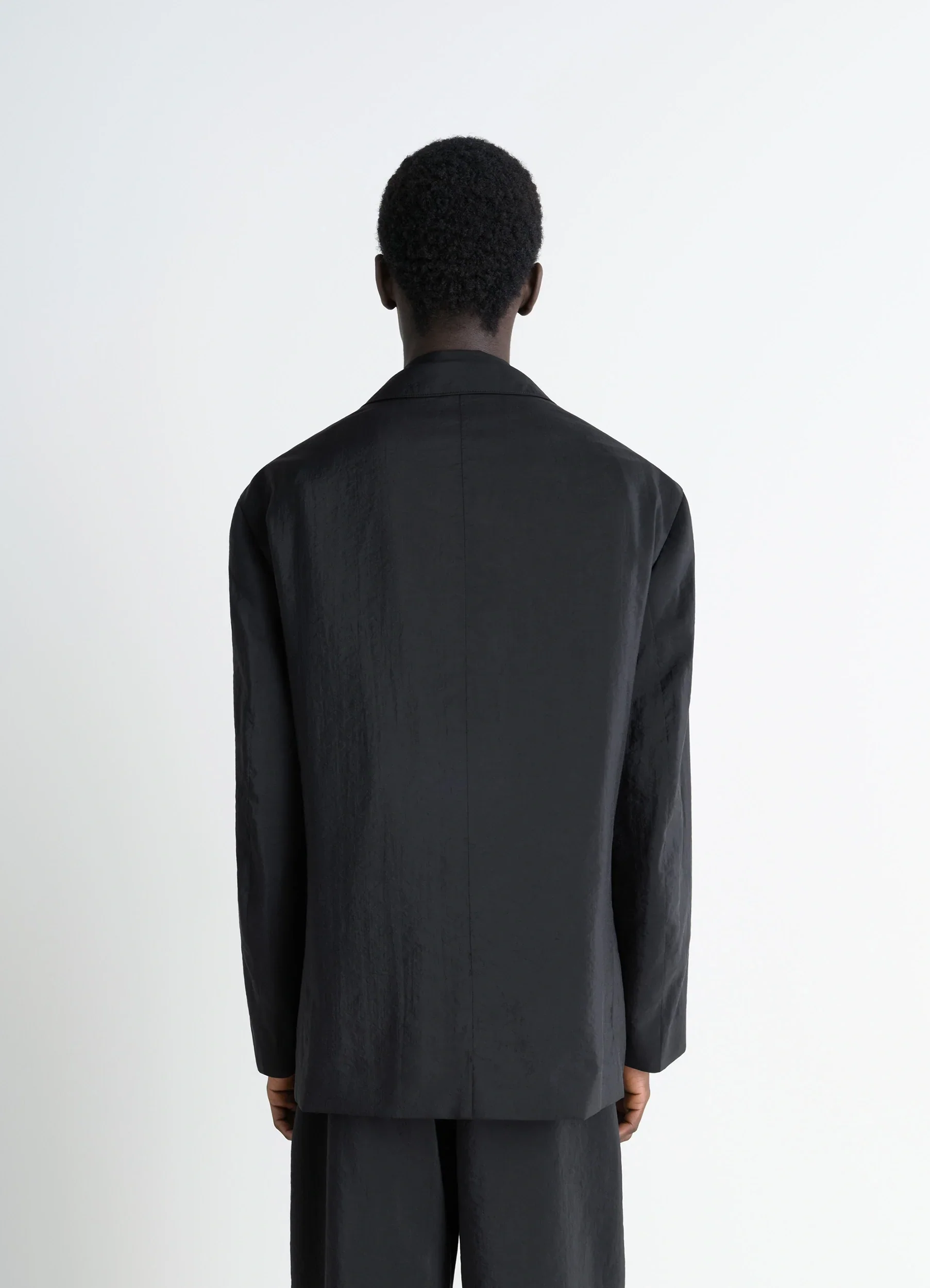 SOFT DOUBLE BREASTED JACKET IN DRY SILK - Image 5