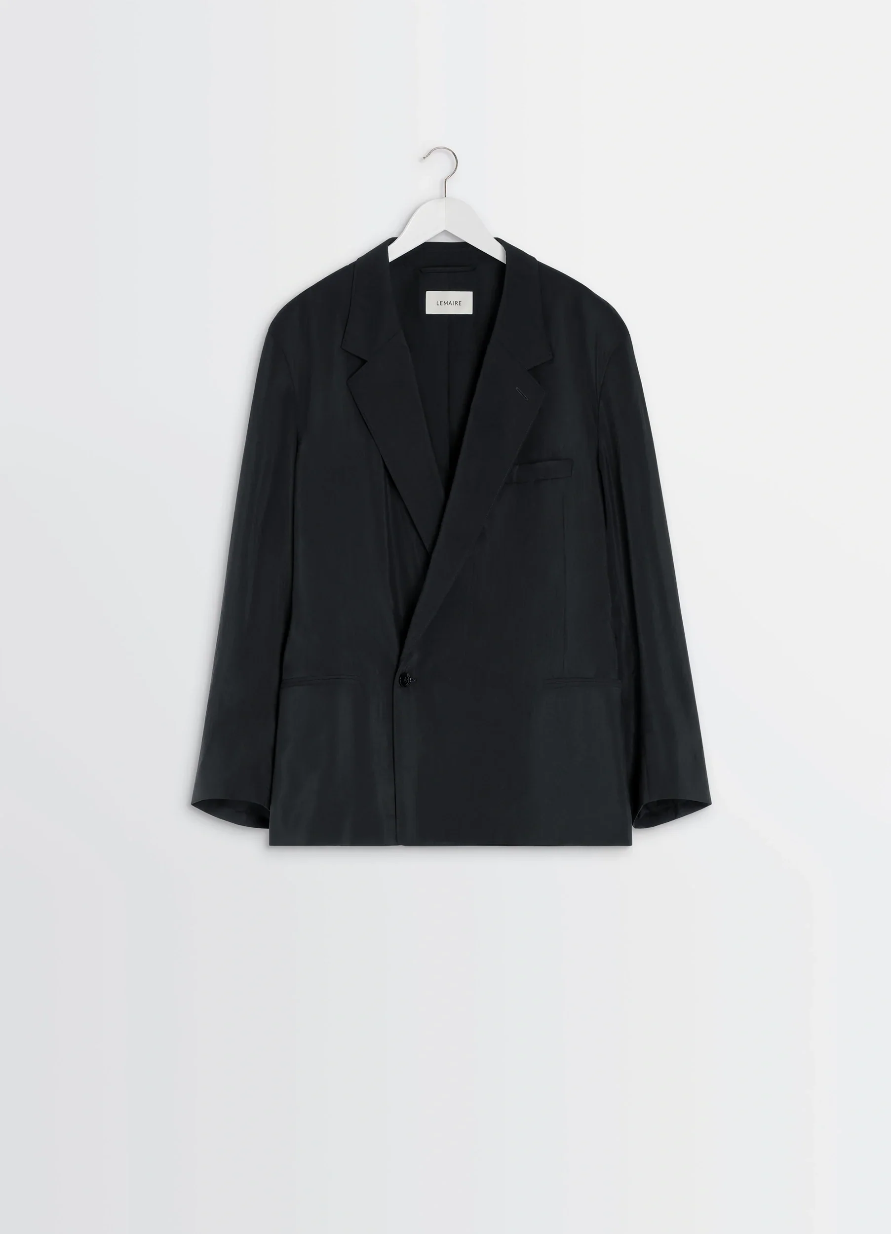 SOFT DOUBLE BREASTED JACKET IN DRY SILK - Image 6