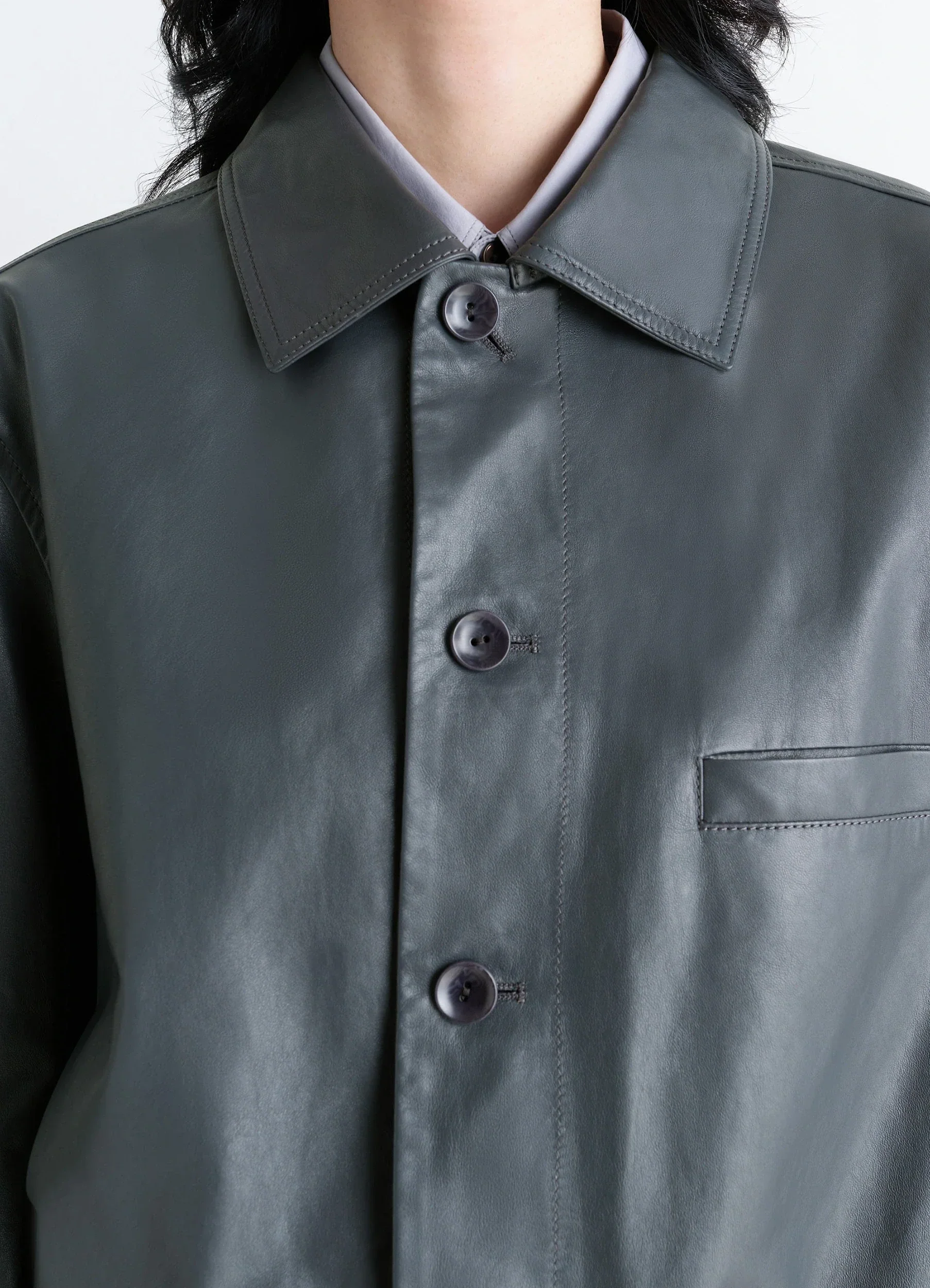 SOFT LEATHER BLOUSON - Image 3