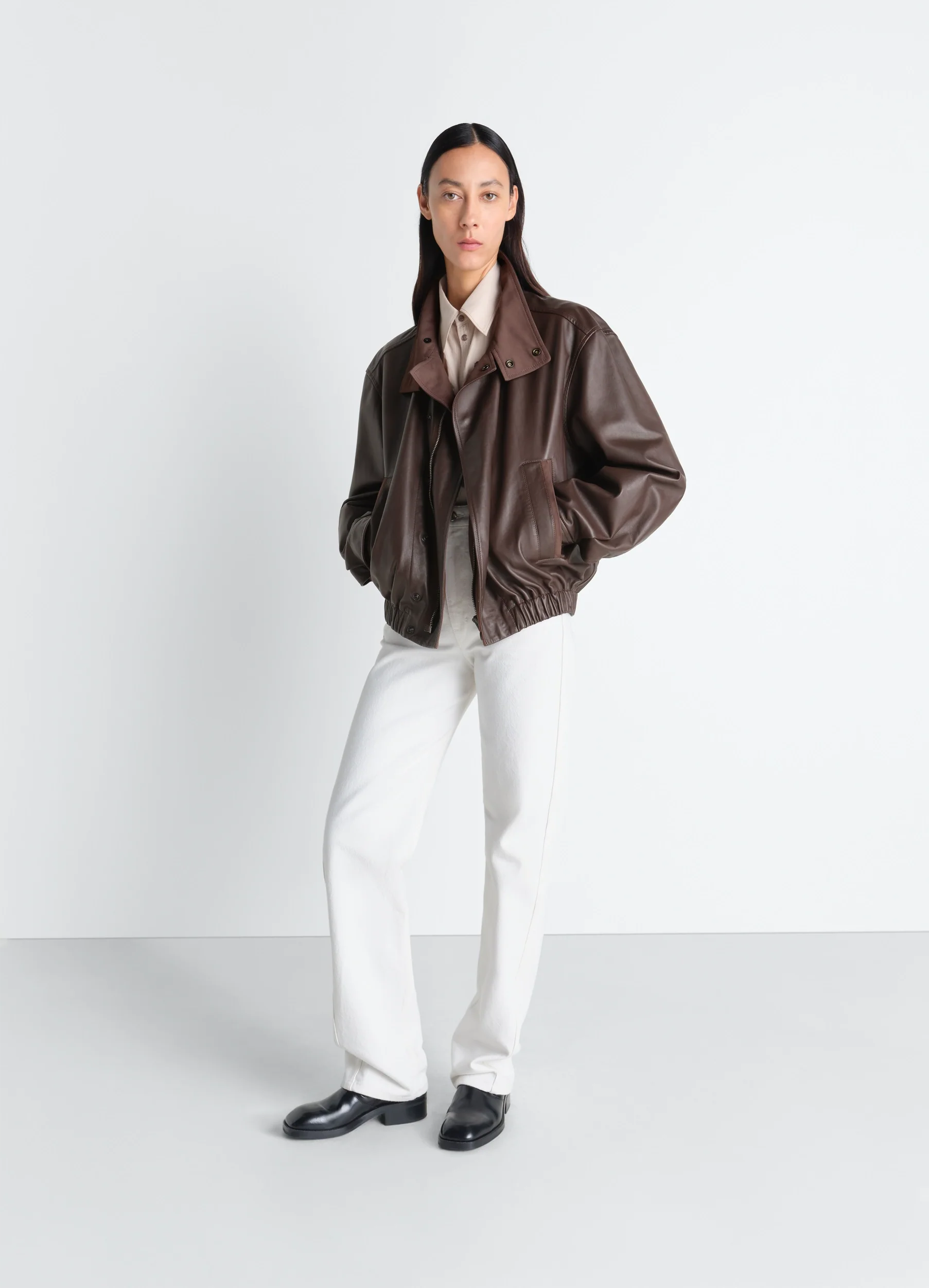SOFT LEATHER BLOUSON IN LEATHER - Image 2