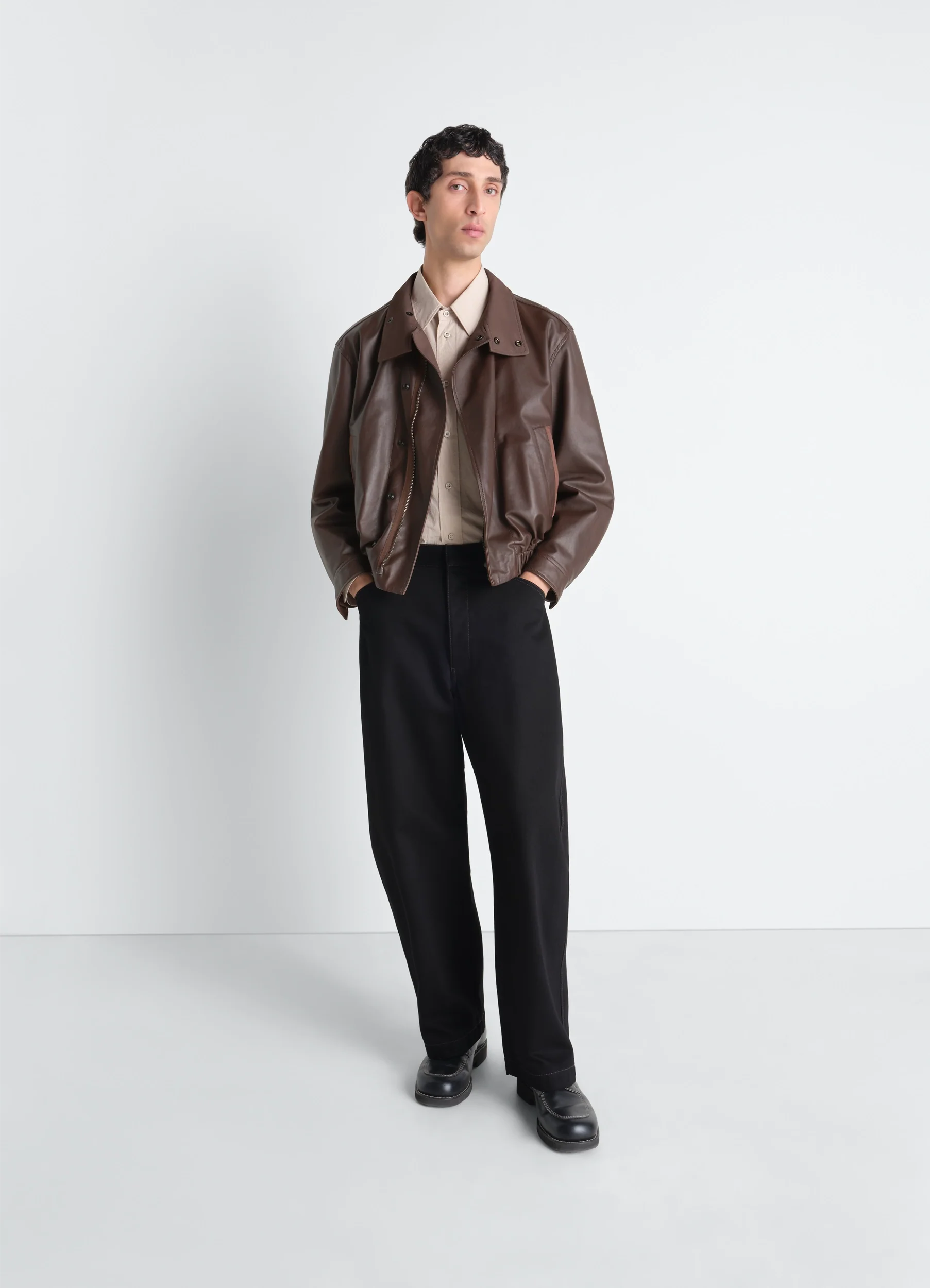 SOFT LEATHER BLOUSON IN LEATHER - Image 4