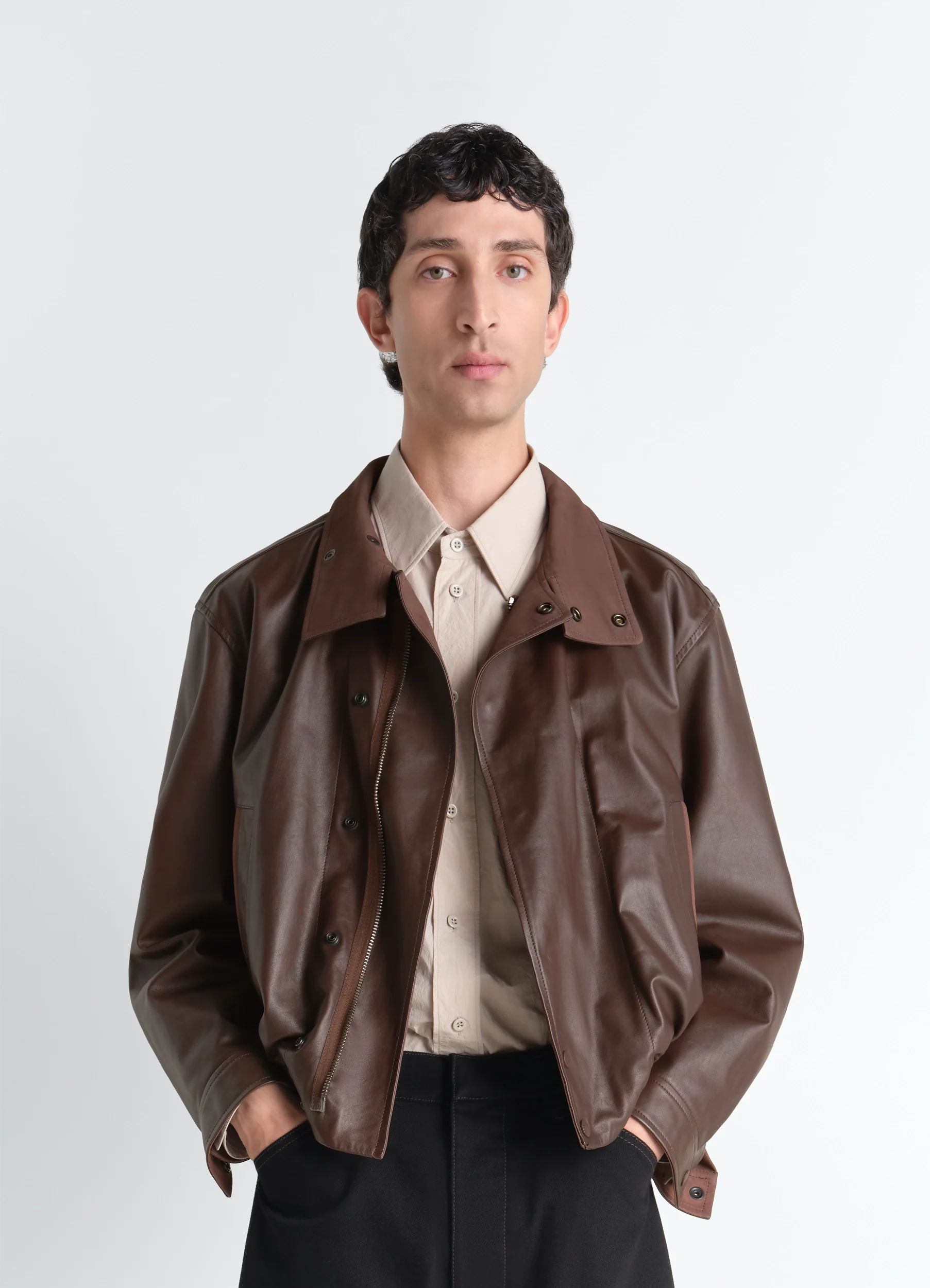 SOFT LEATHER BLOUSON IN LEATHER - Image 5