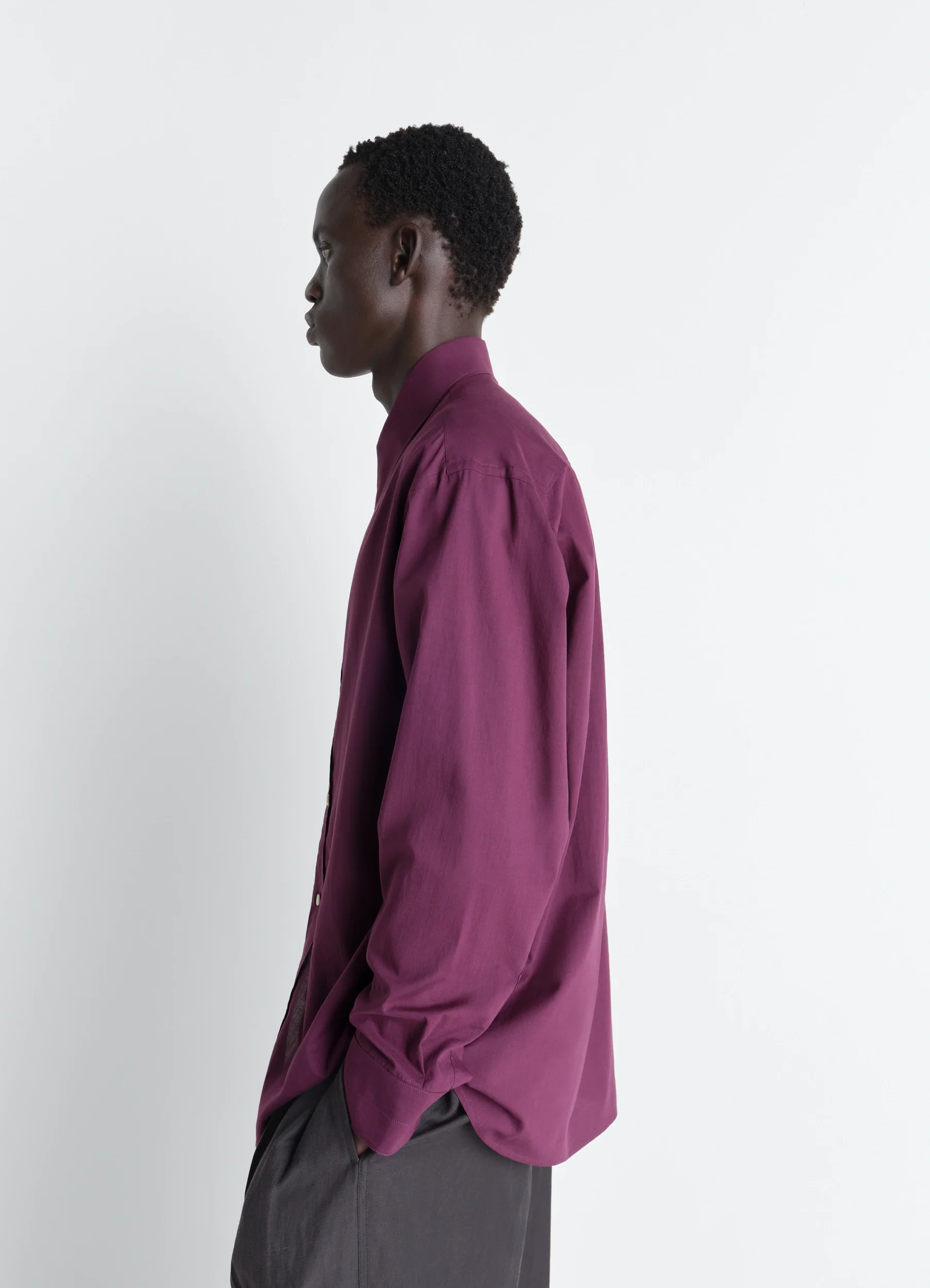 SOFT SHIRT IN WASHED COTTON MUSLIN - Image 3