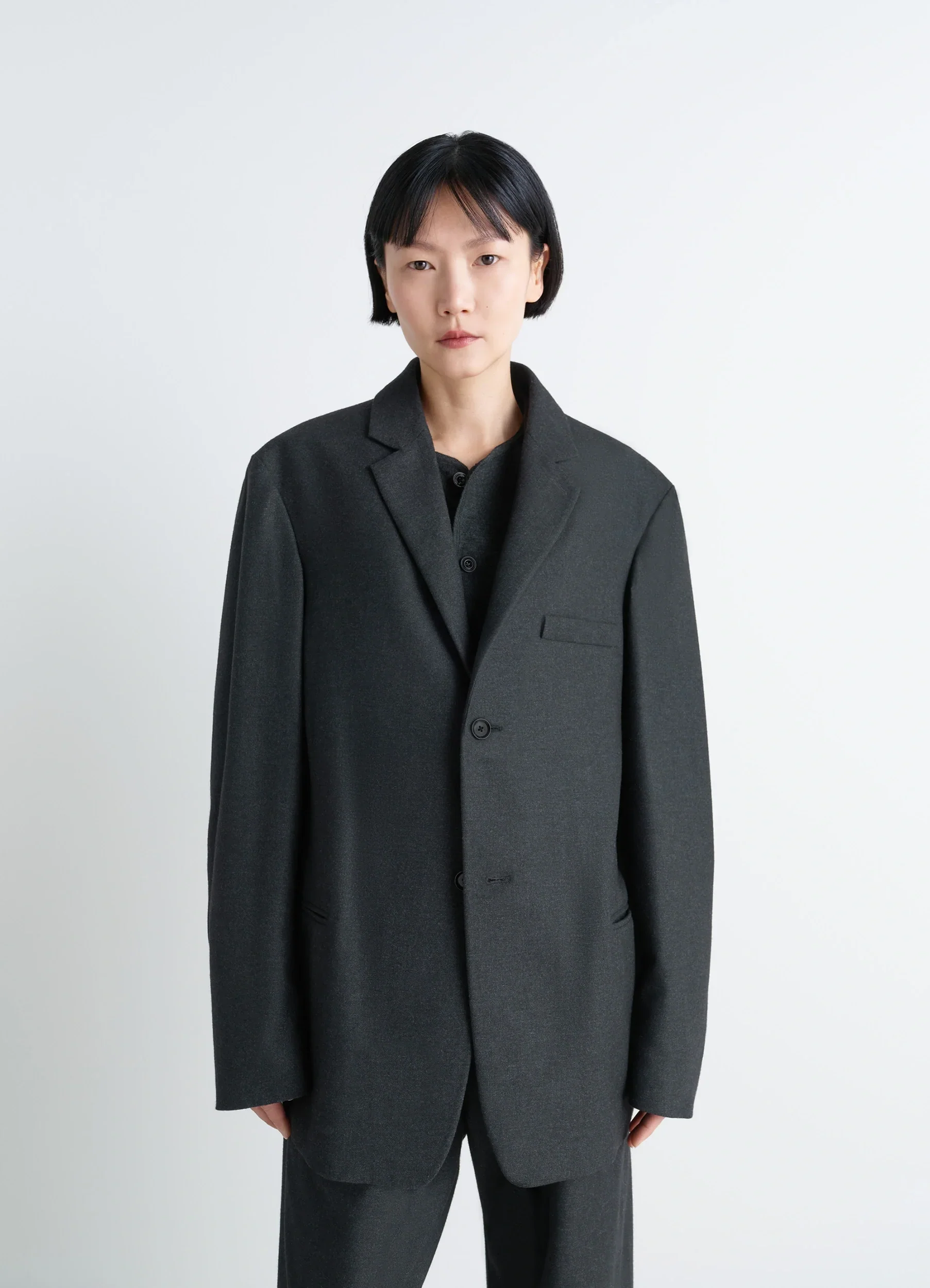 SOFT SINGLE BREASTED JACKET IN CASHMERE - Image 4