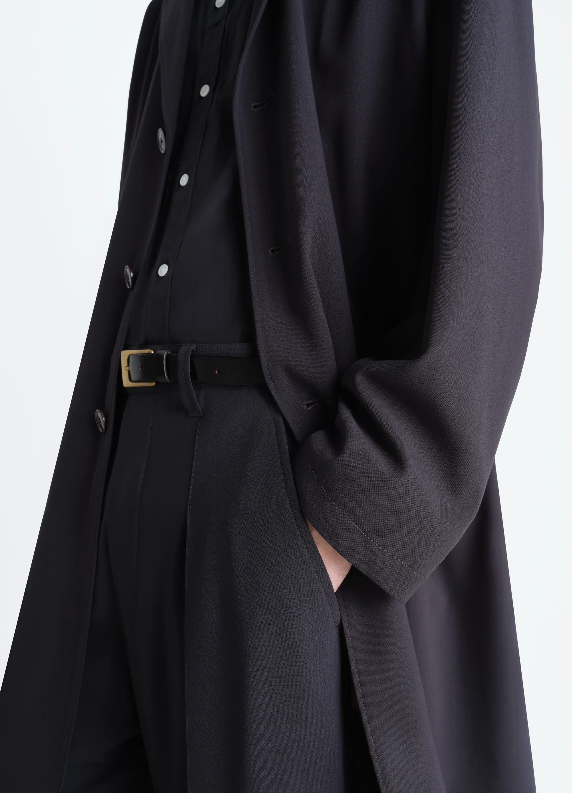SOFT SUIT COAT IN WOOL CREPE - Image 4