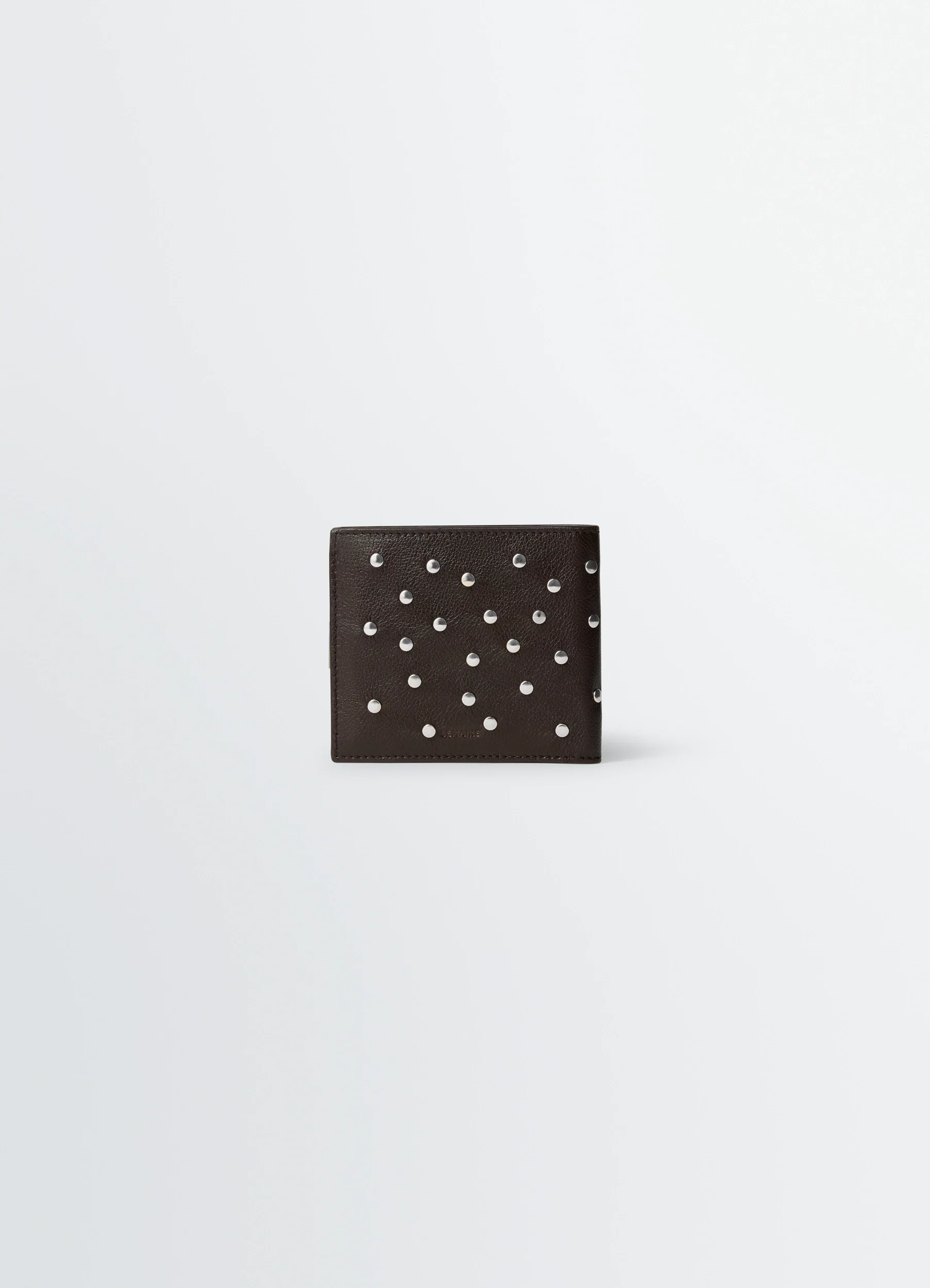 SOFT TAB STUDS DOTS BIFOLD WALLET IN LEATHER - Image 3