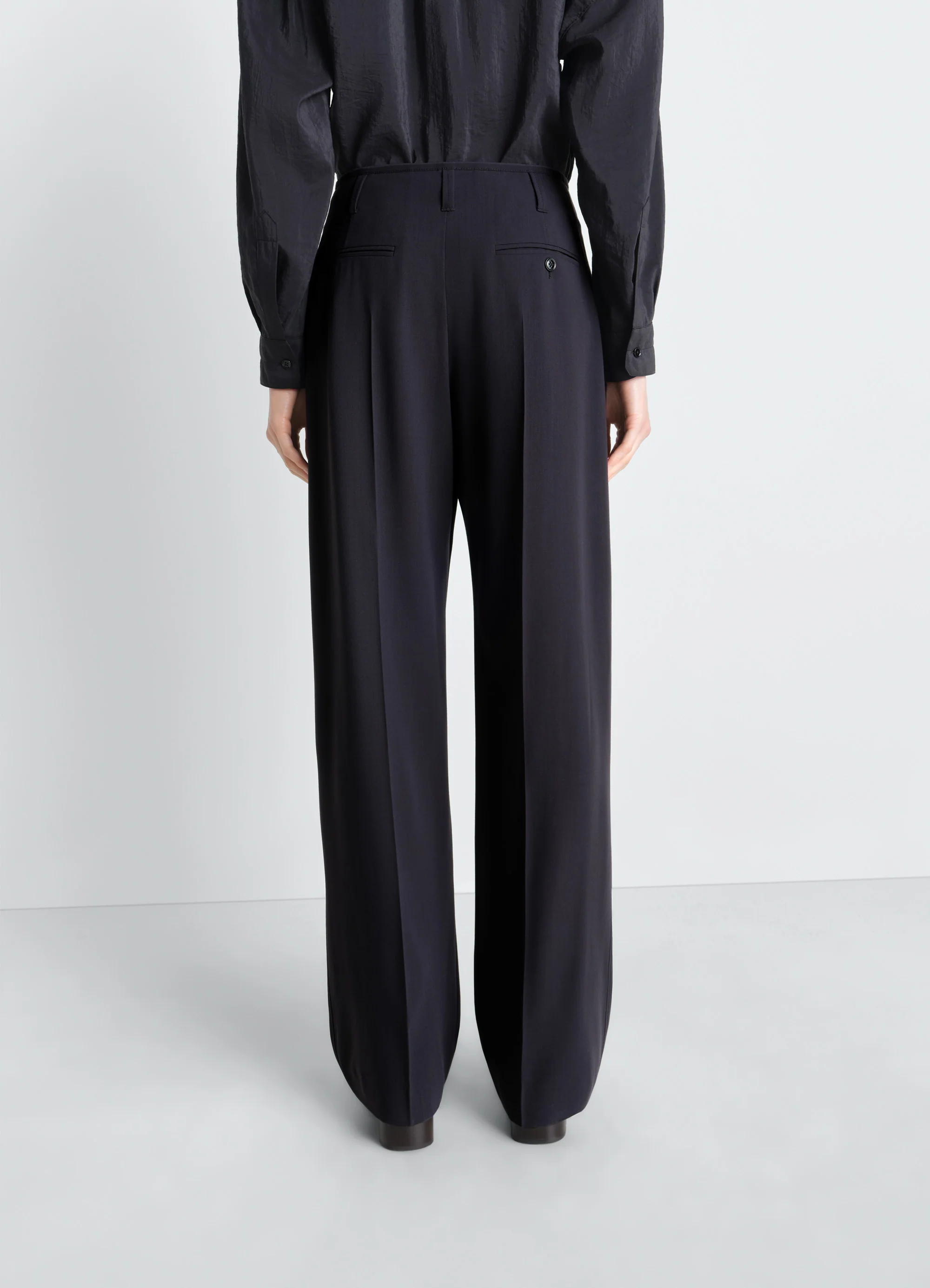 SOFT TAILORED PANTS IN WOOL CREPE - Image 4
