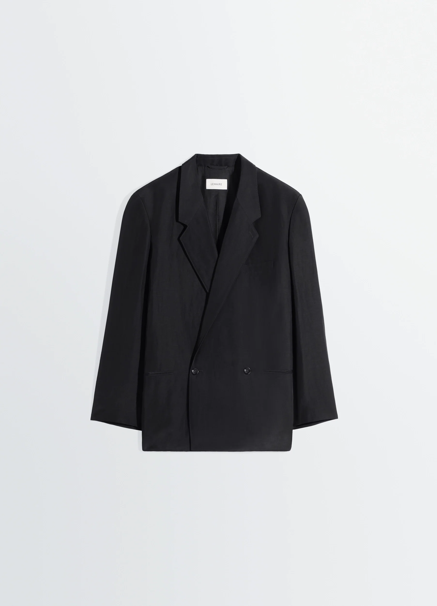 SOFT TAILORING DOUBLE BREASTED COAT IN LINEN VISCOSE - Image 6