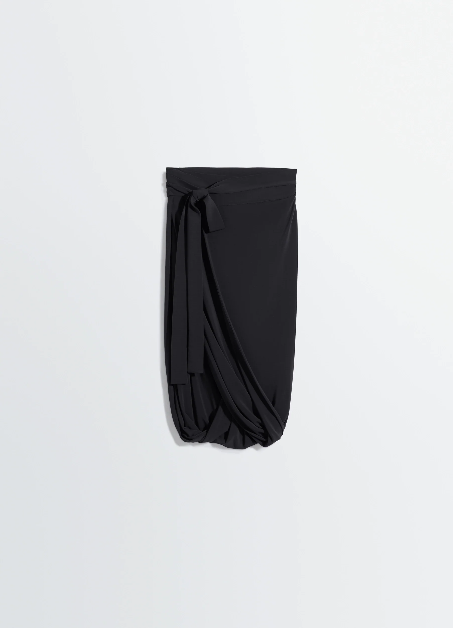 SOFT WRAP SKIRT IN VISCOSE CREPE JERSEY - Image 6